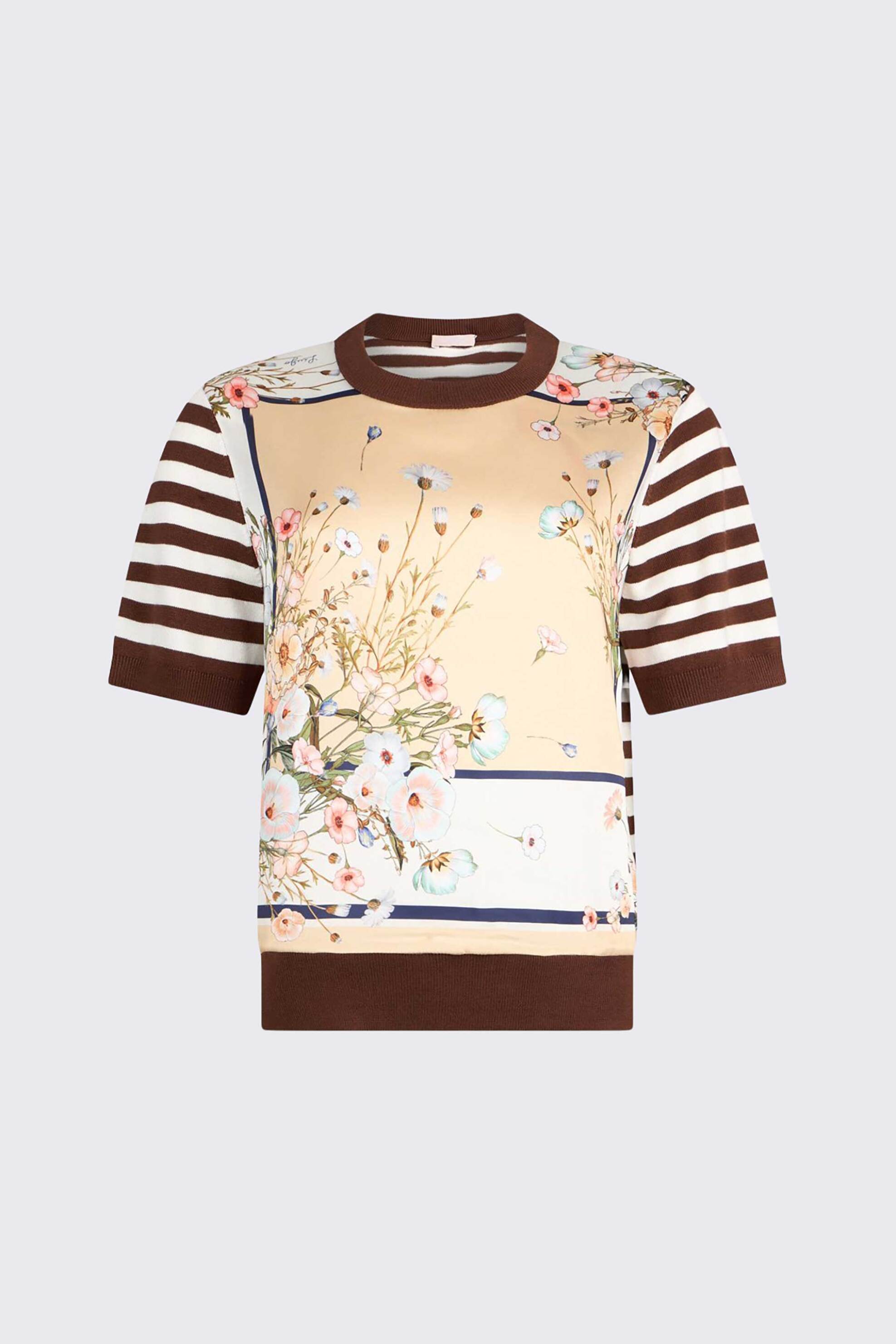 Liu Jo Γυναικείο Πουλόβερ με Floral Print - Wa6386Ms49I Λευκό