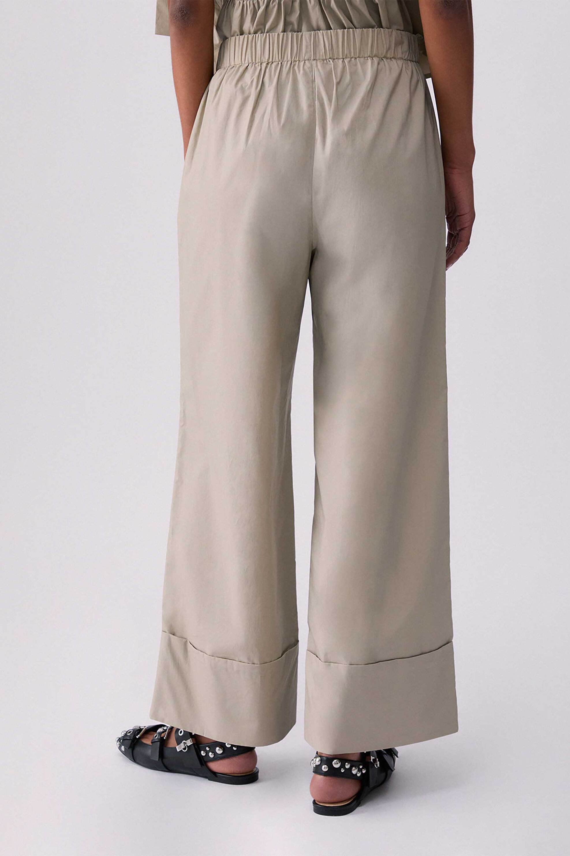 LIU JO Liu Jo γυναικείo παντελόνι Wide Leg - WA6498T4853 Γκρι Ανοιχτό - 3
