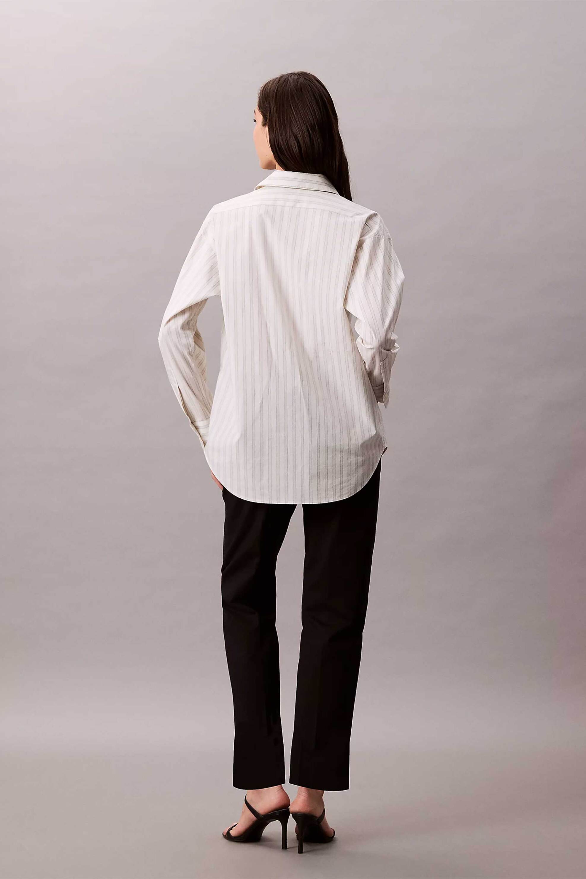 Calvin Klein Γυναικείο Παντελόνι Chino Straight Fit - Lv044B916G Μαύρο