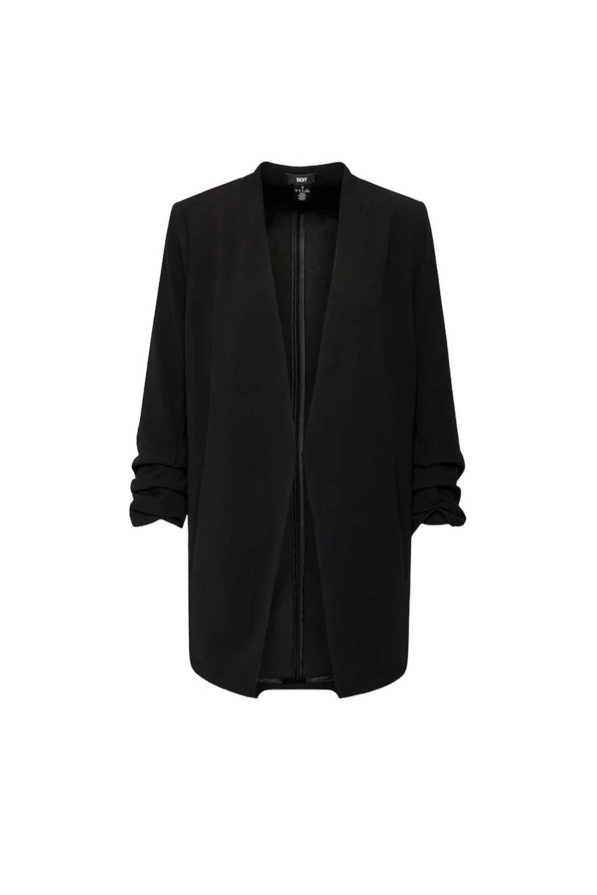 DKNY γυναικείο σακάκι μονόχρωμο Regular Fit - P9RCAAWI Μαύρο