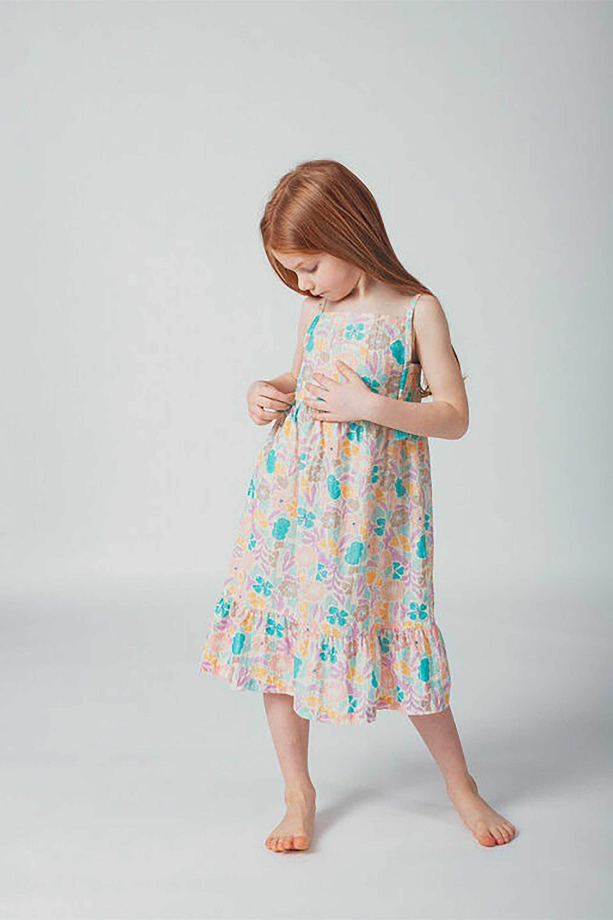 DPAM DPAM παιδικό φόρεμα "Cool Floral" - 359275 Πολύχρωμο