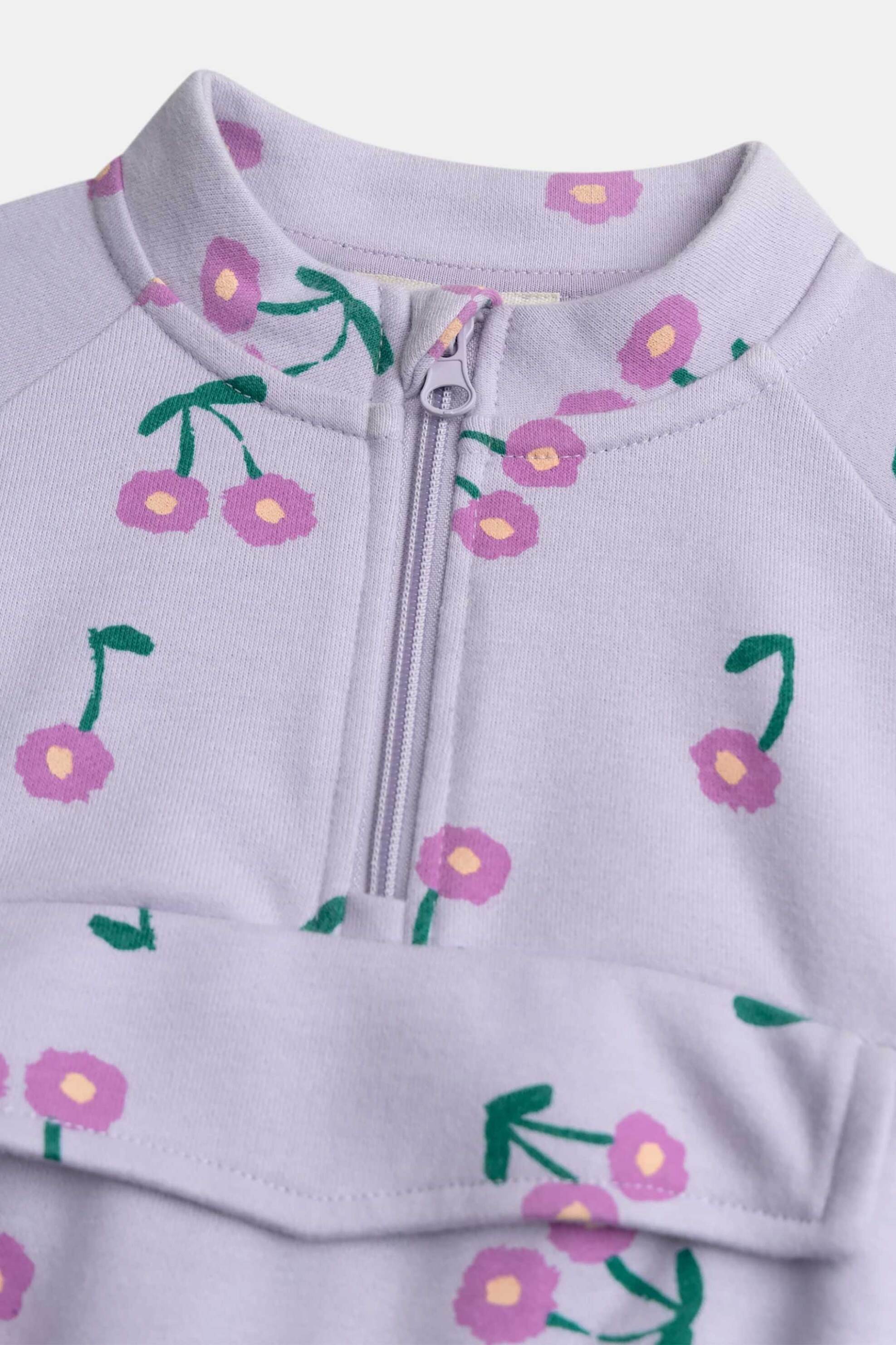 DPAM παιδικό φούτερ για κορίτσια "Lilac Flowers" - 370238 Λιλά φωτογραφία