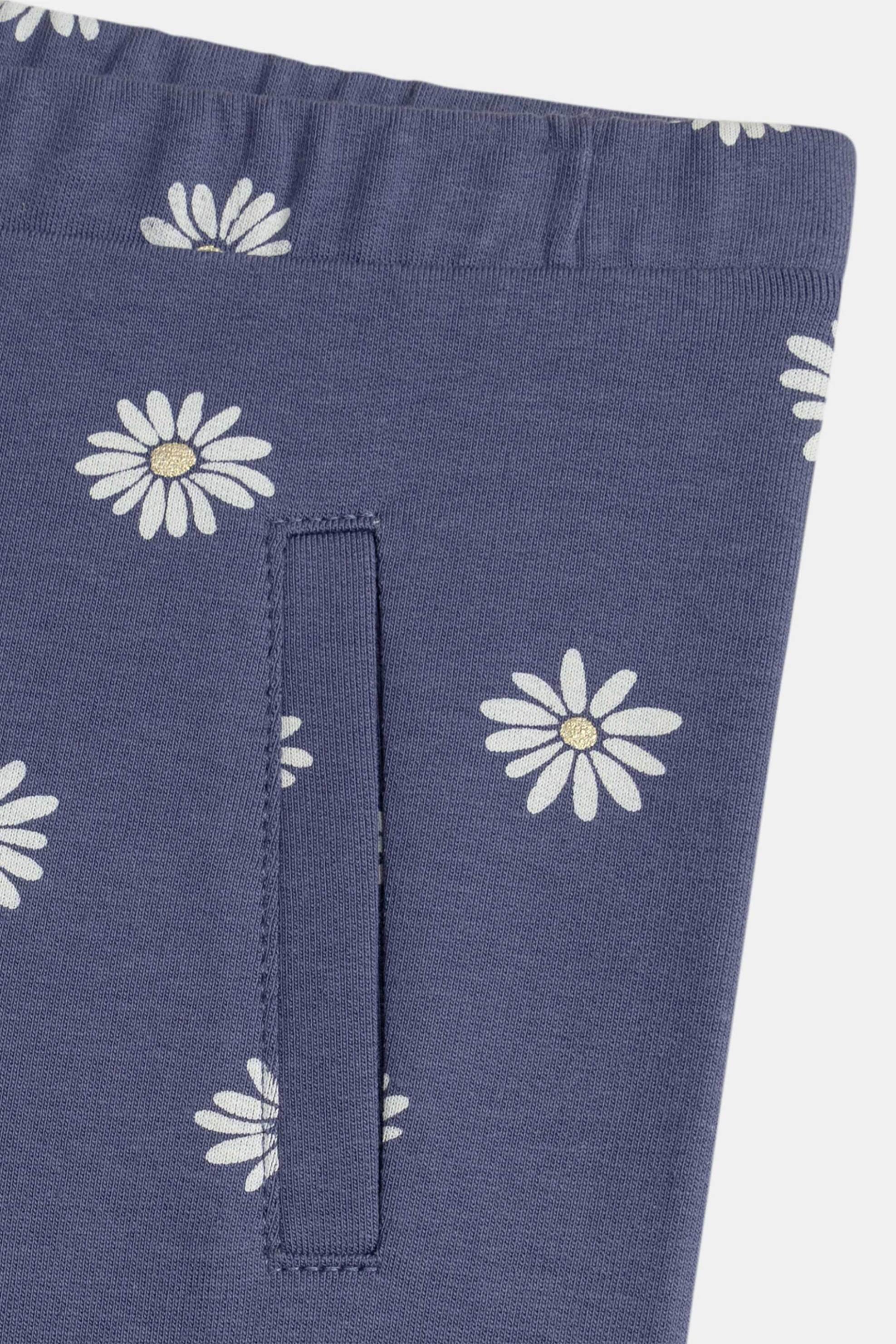 Dpam Παιδικό Παντελόνι Κολάν για Κορίτσια Blue Daisies - 370873 Μπλε Σκούρο