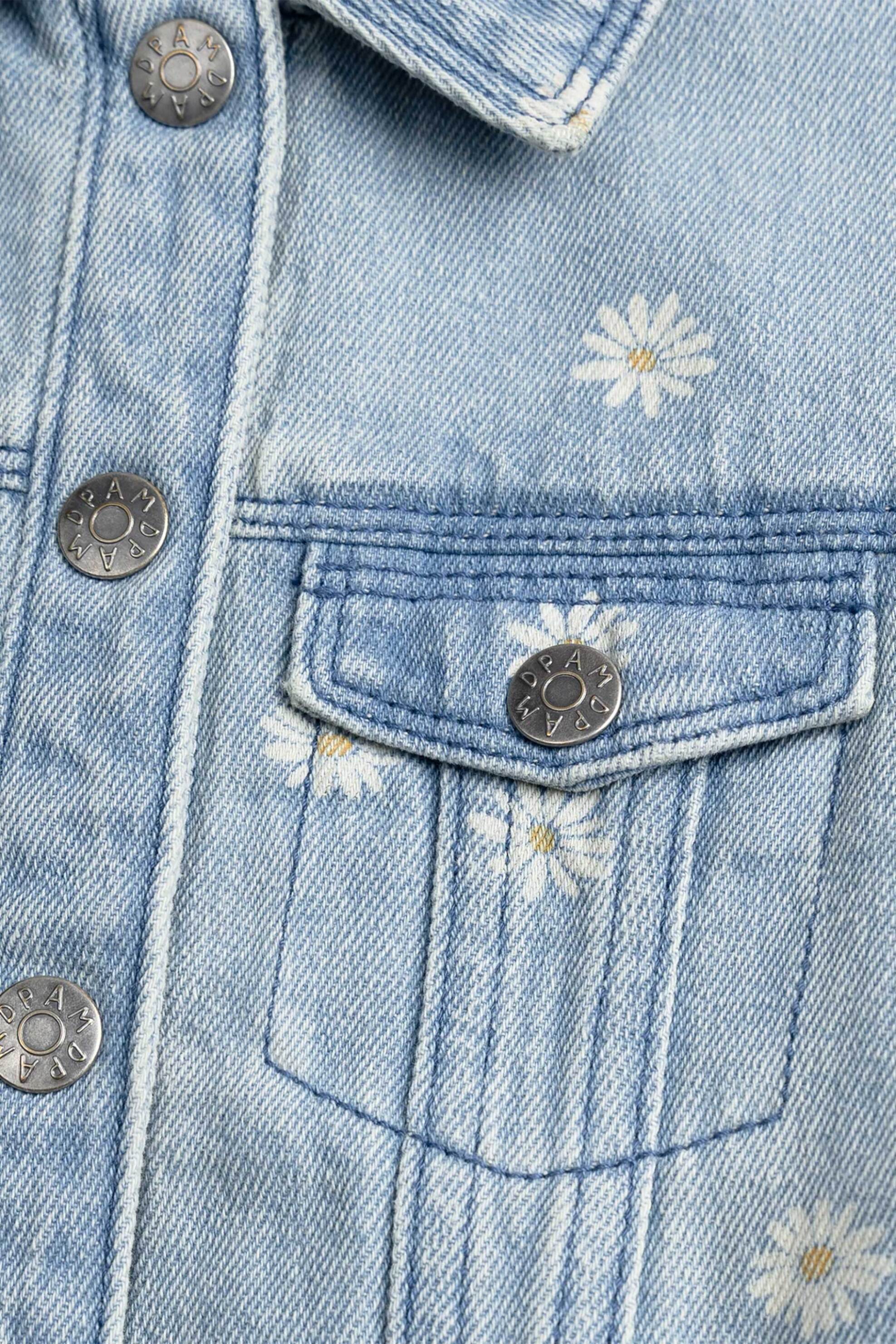 Dpam Παιδικό Denim Μπουφάν για Κορίτσια Flowers - 370772 Blue