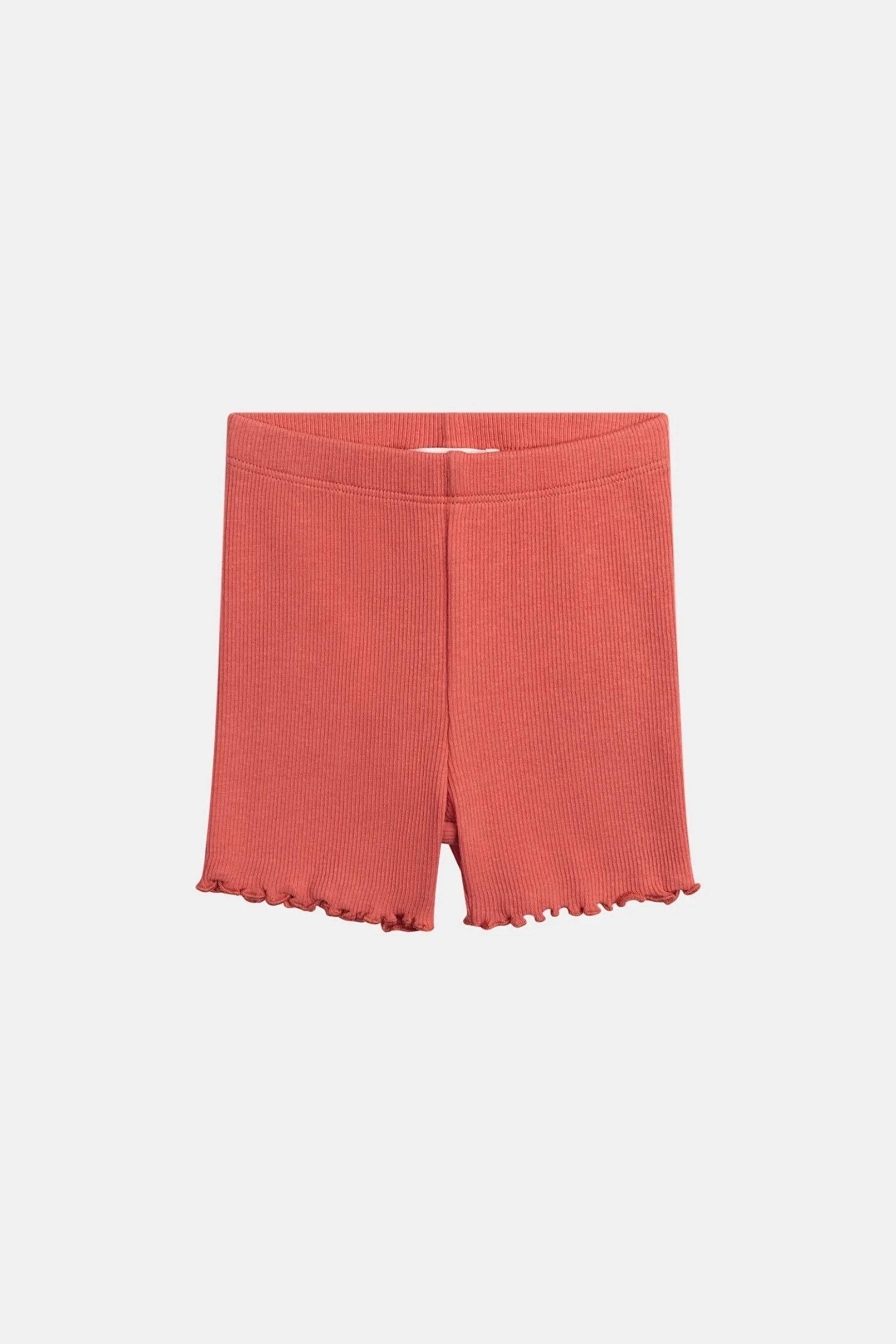 DPAM βρεφικό σορτς-κολάν για κορίτσια "Dark Orange Ribbed" - 376760 Κεραμιδί