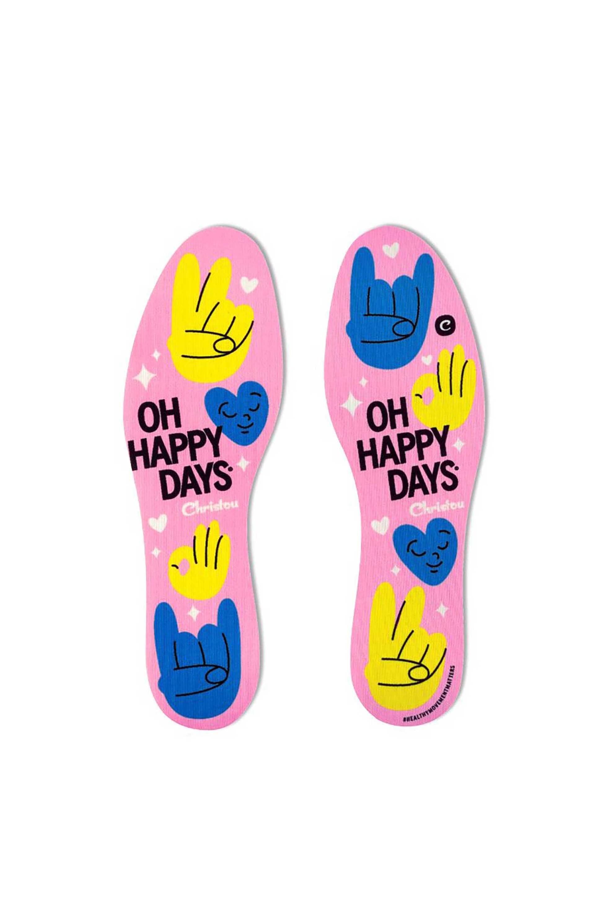 DAYS KIDS COMFY Days Kids Comfy παιδικοί πάτοι παπουτσιών για τη σωστή στήριξη του παιδικού πέλματος "Oh Happy Days Pink" - 317391 Ροζ