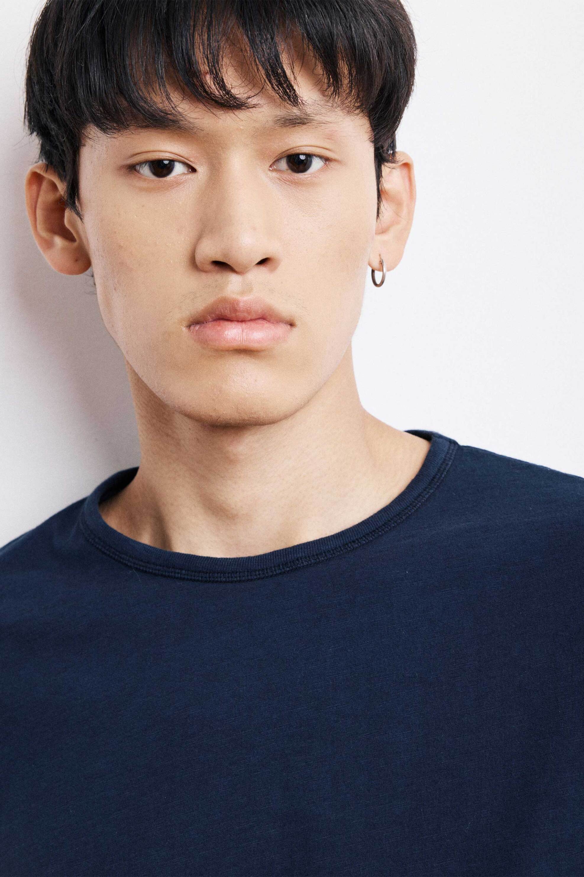 Hartford ανδρική μακρυμάνικη μπλούζα μονόχρωμη - BE66302 Μπλε Σκούρο φωτογραφία