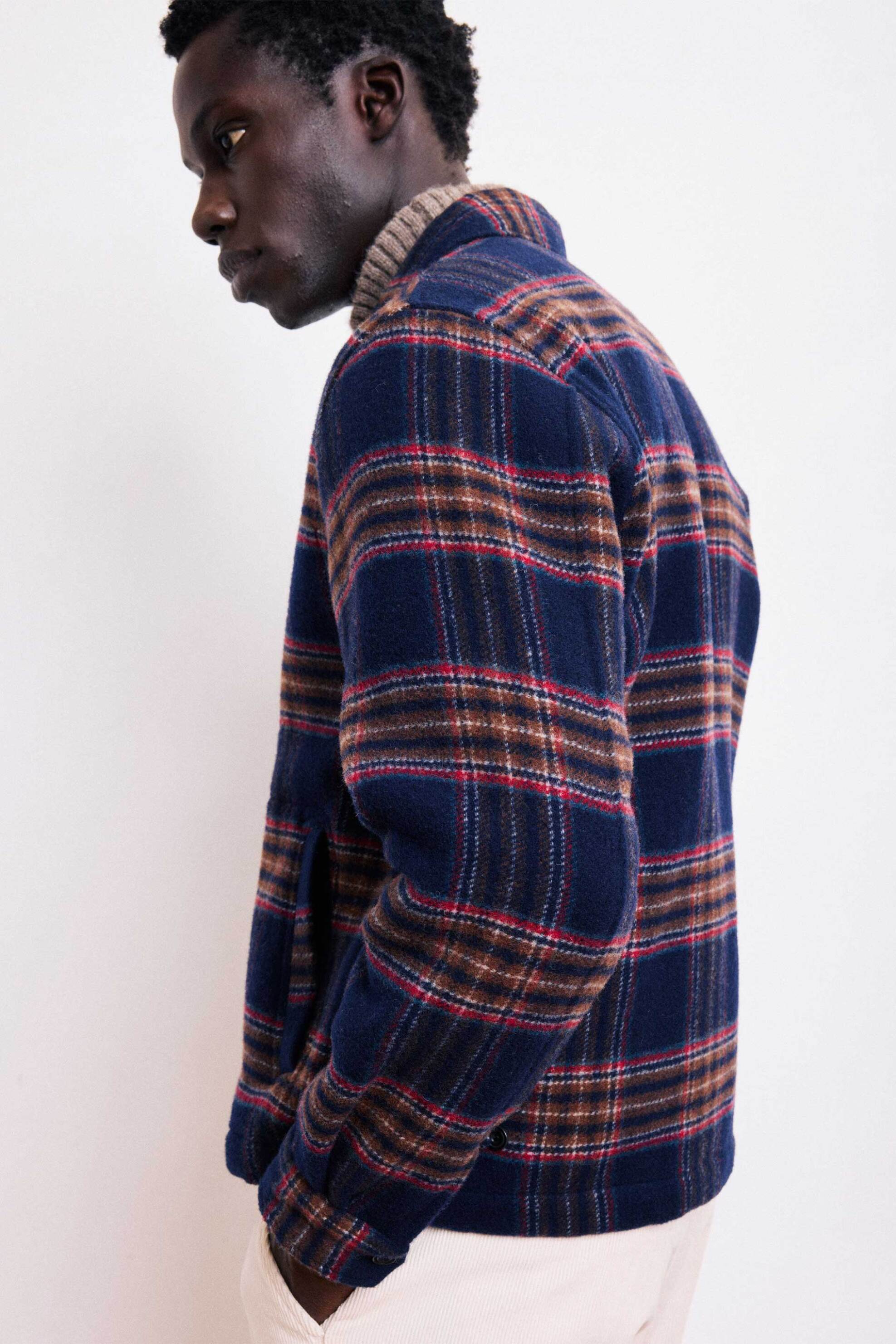 Hartford ανδρικό jacket με καρό σχέδιο "Dave" - BE26113 Μπλε Σκούρο φωτογραφία