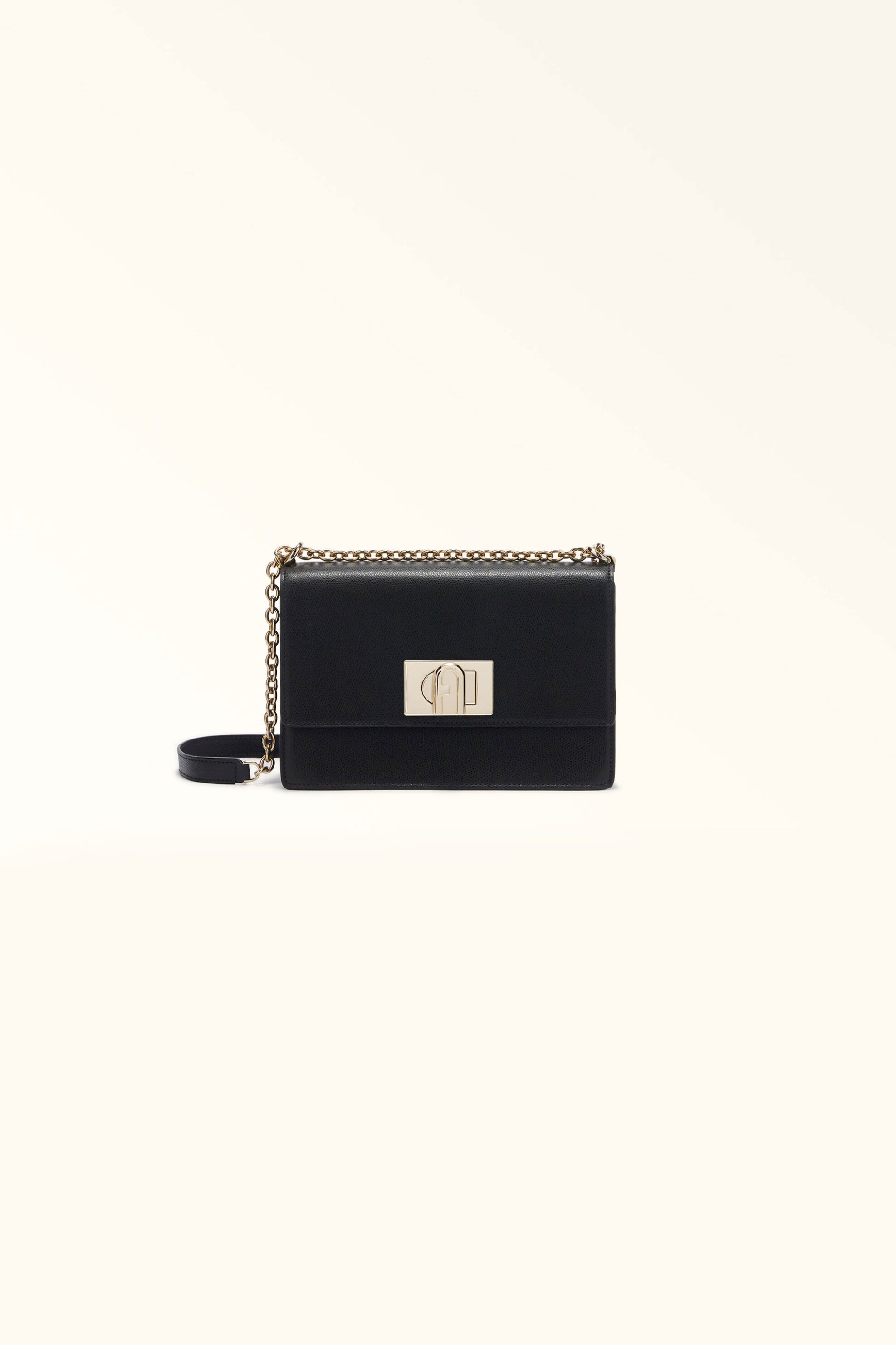 FURLA Furla γυναικεία δερμάτινη τσάντα crossbody - BAFKACO-ARE000 Μαύρο