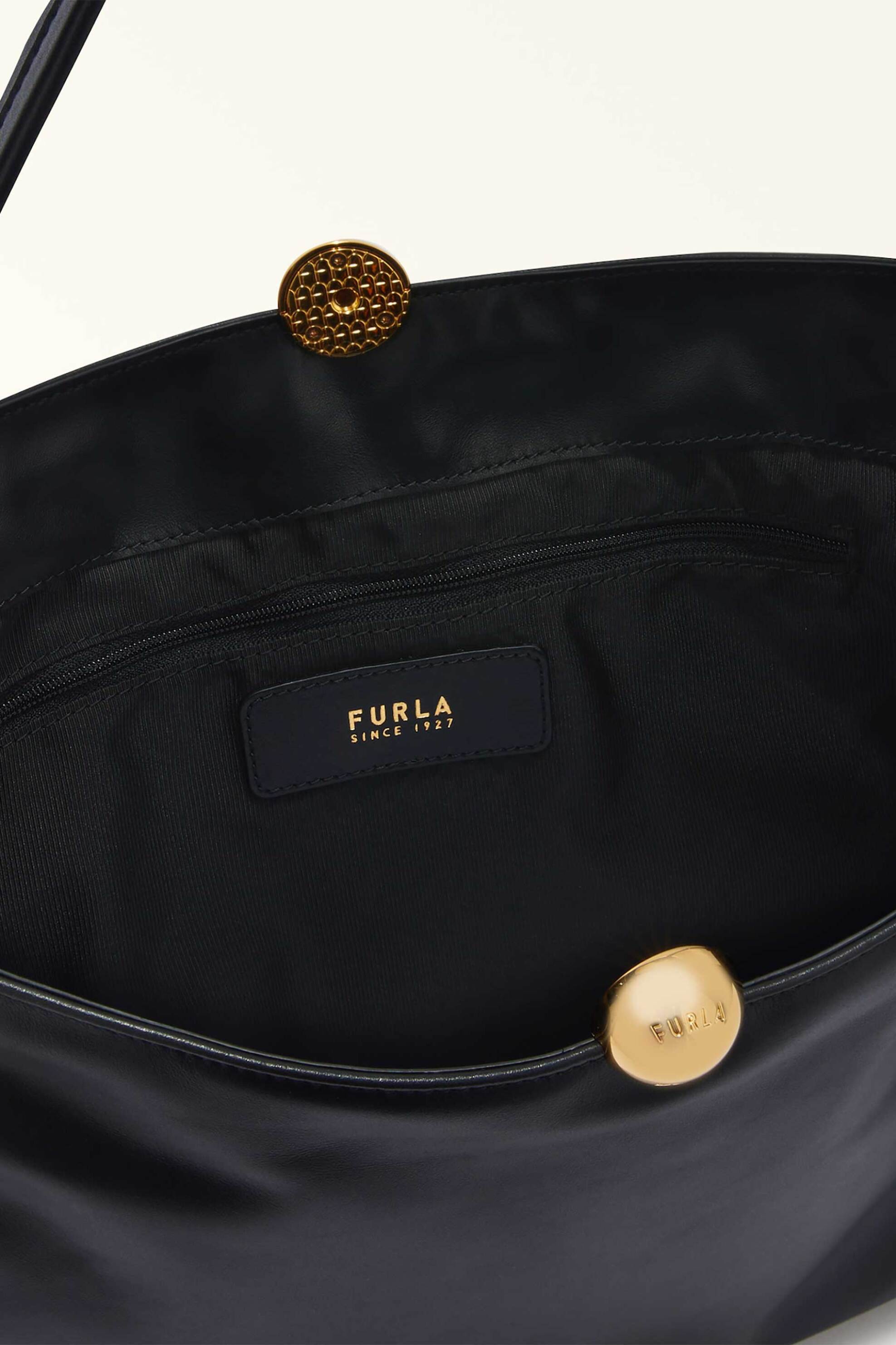 Furla γυναικεία δερμάτινη τσάντα ώμου "Sfera Soft L" - WB01365-BX3168 Μαύρο φωτογραφία