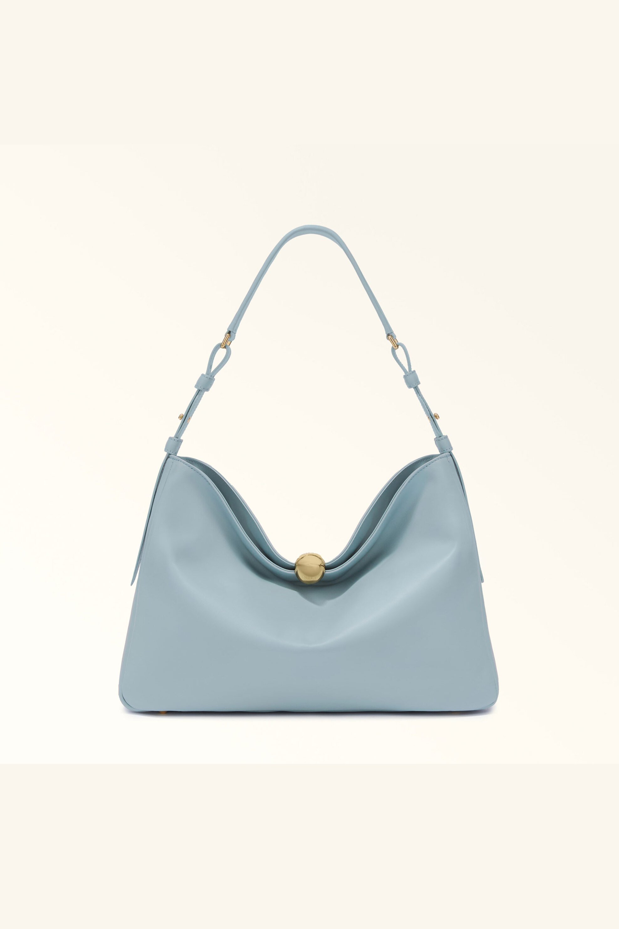 Furla γυναικεία δερμάτινη τσάντα ώμου "Sfera Soft L" - WB01365-BX3168 Γαλάζιο