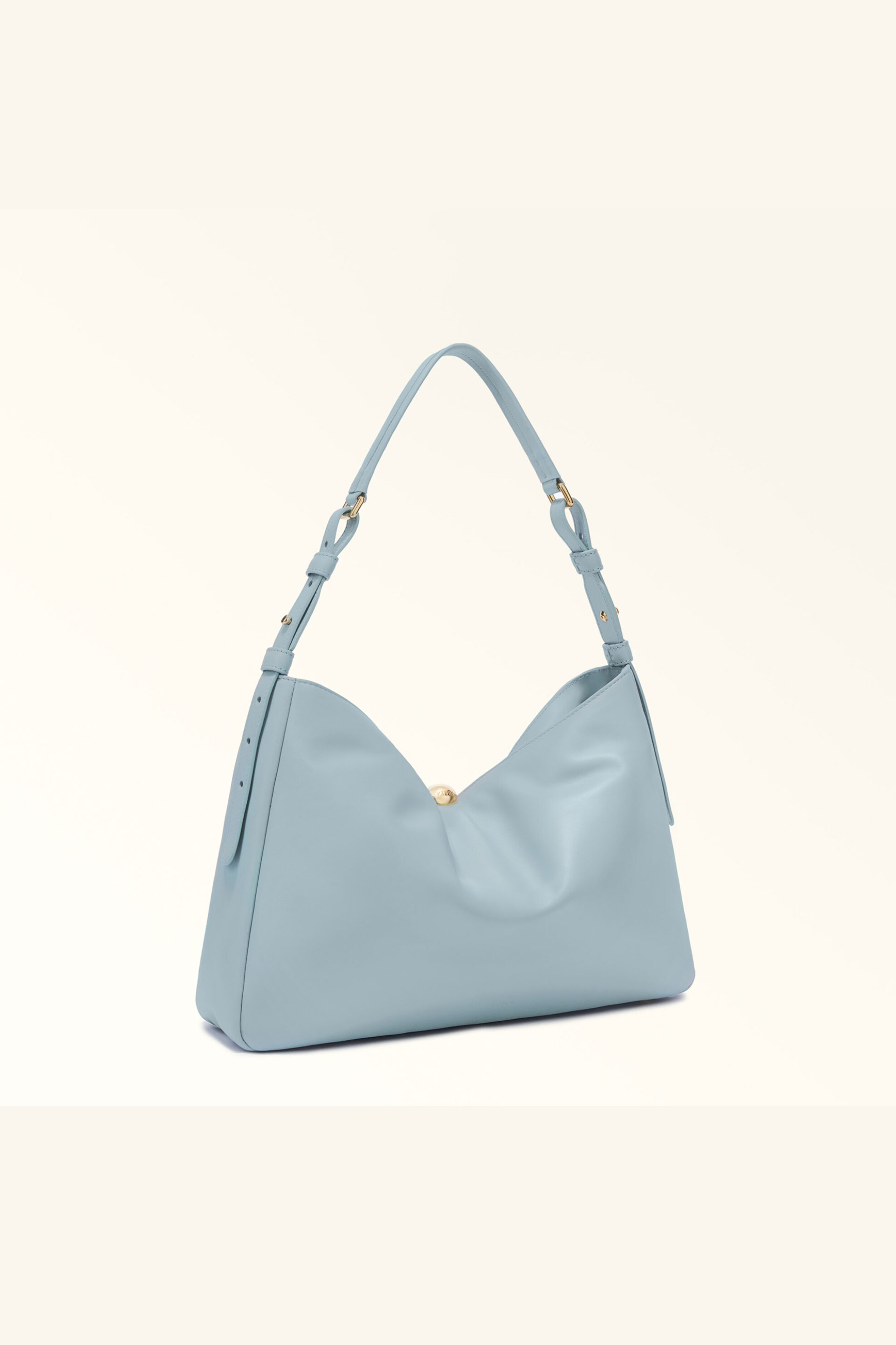 Furla γυναικεία δερμάτινη τσάντα ώμου "Sfera Soft L" - WB01365-BX3168 Γαλάζιο φωτογραφία