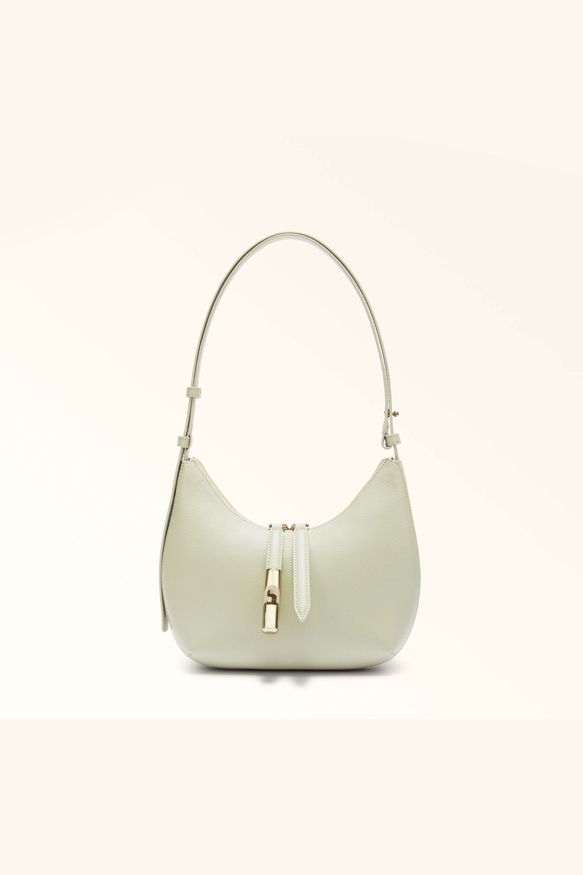 Furla γυναικεία δερμάτινη τσάντα ώμου "Goccia Shoulder S" - WB01500-BX3353 Εκρού