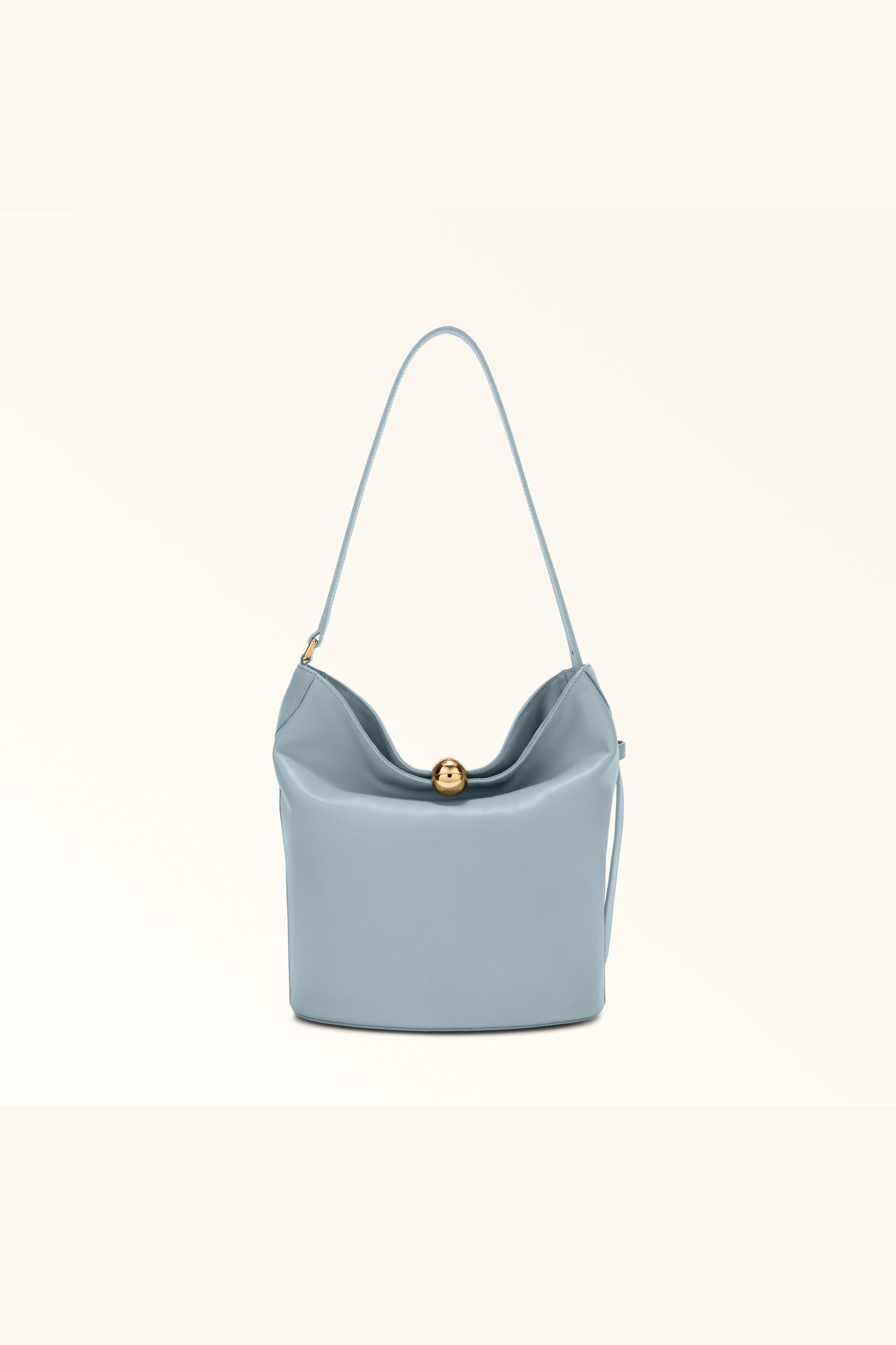 FURLA Furla γυναικεία δερμάτινη τσάντα ώμου "Sfera Soft Bucket S" - WB01691-BX3168 Γαλάζιο