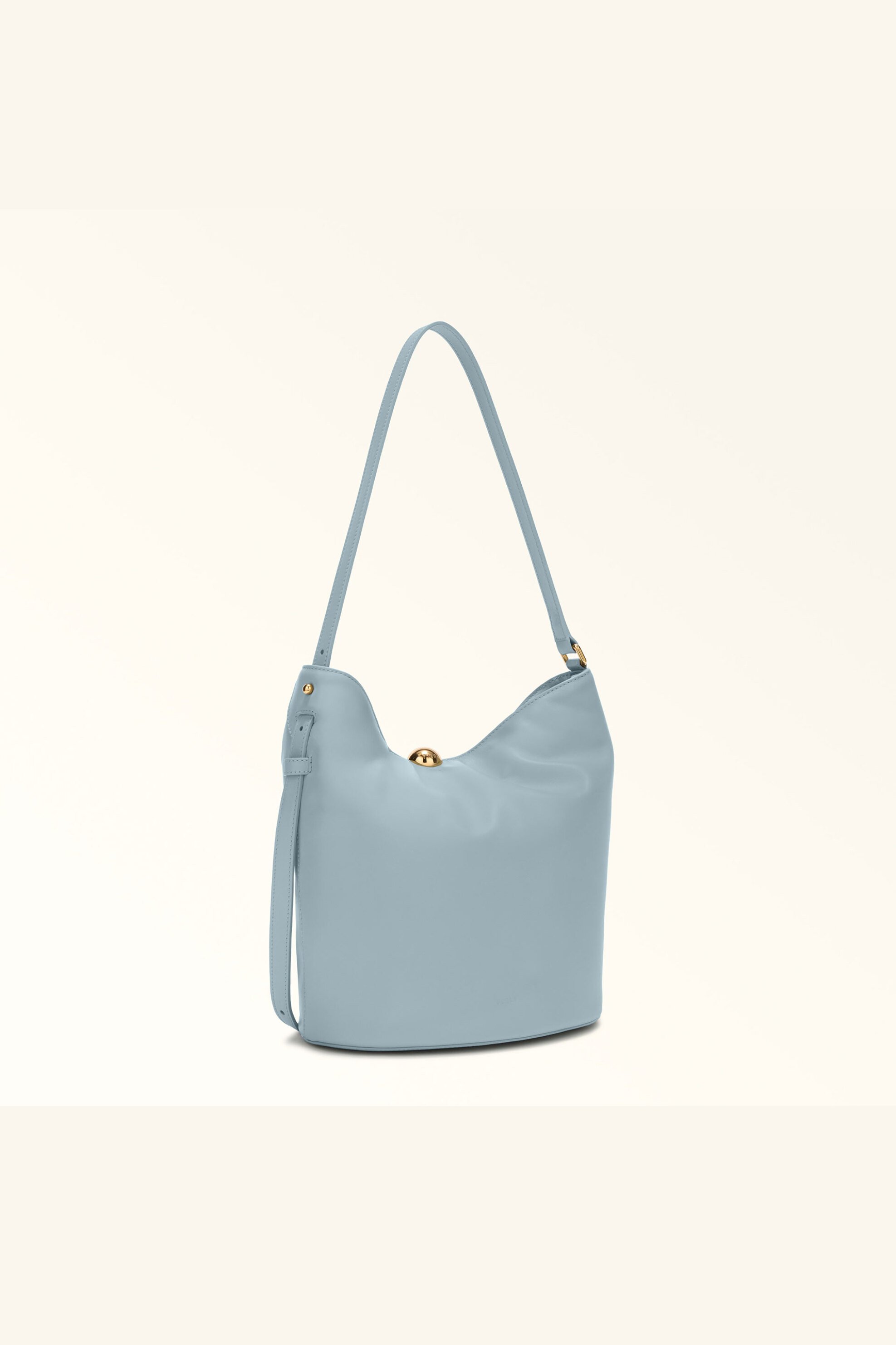 Furla γυναικεία δερμάτινη τσάντα ώμου "Sfera Soft Bucket S" - WB01691-BX3168 Γαλάζιο φωτογραφία