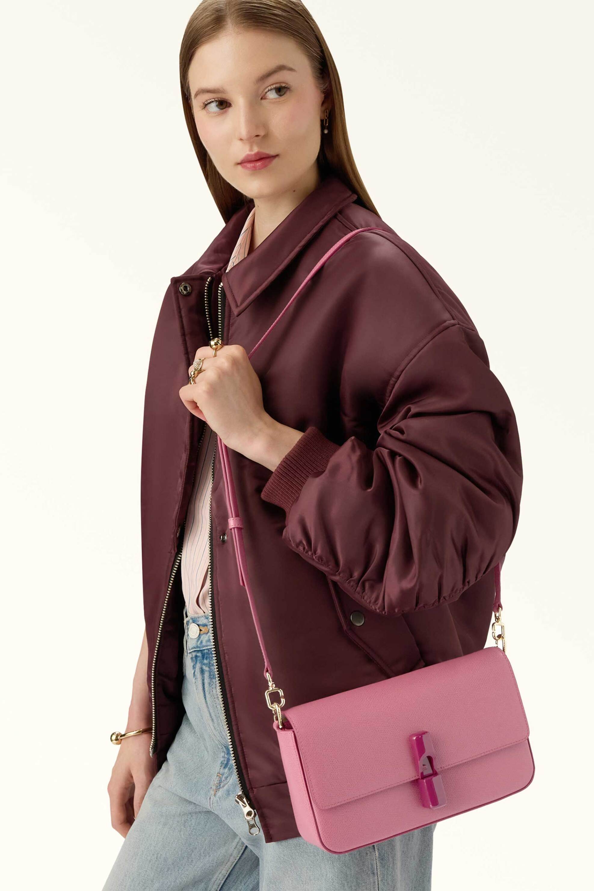 FURLA Furla γυναικεία τσάντα crossbody "Iride S" - WB01826-ARE000 Ροζ Pastel - 4
