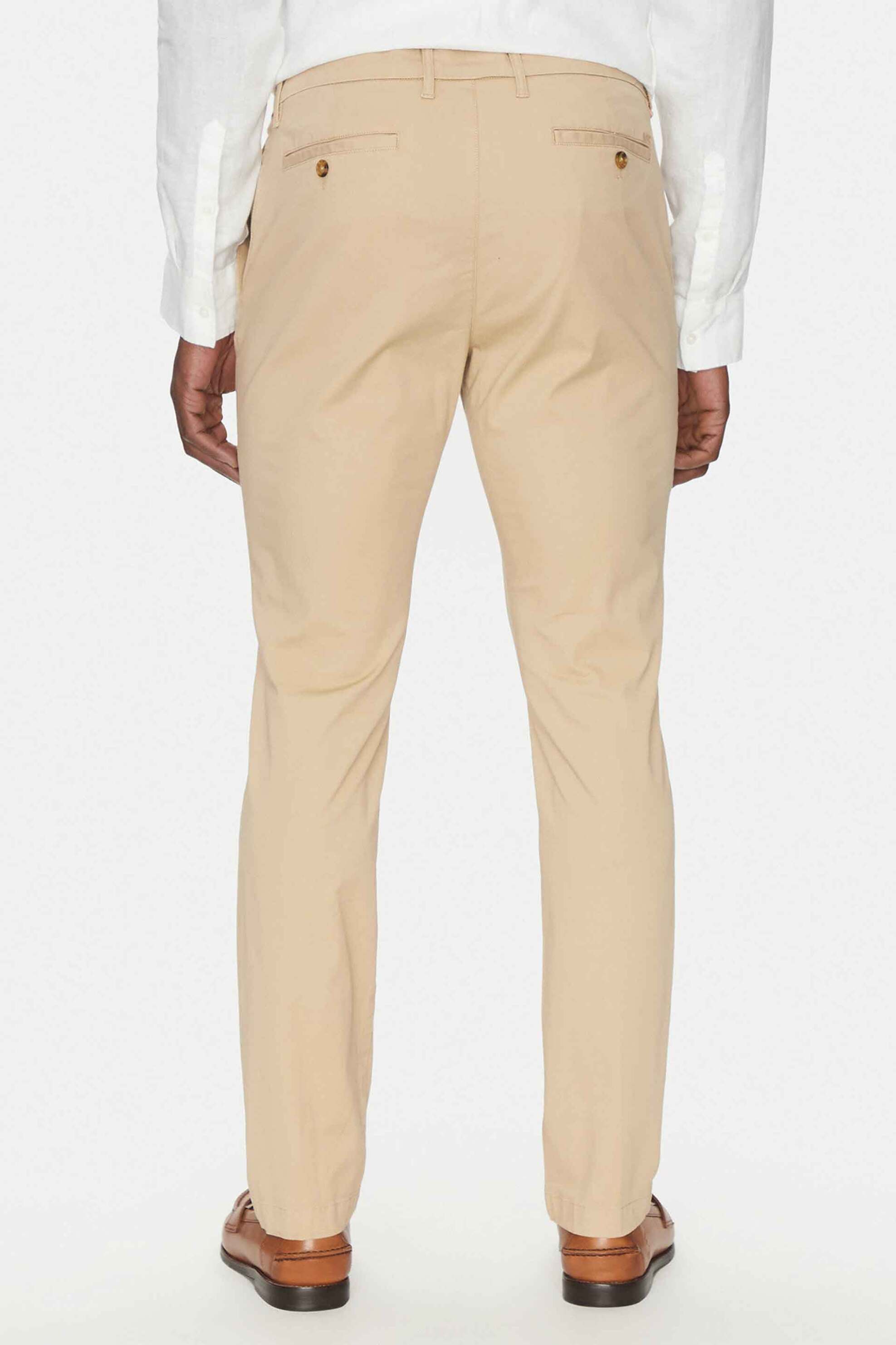 Michael Kors Ανδρικό Παντελόνι Chino Slim Fit - Cs4301Kdr2 Μπεζ