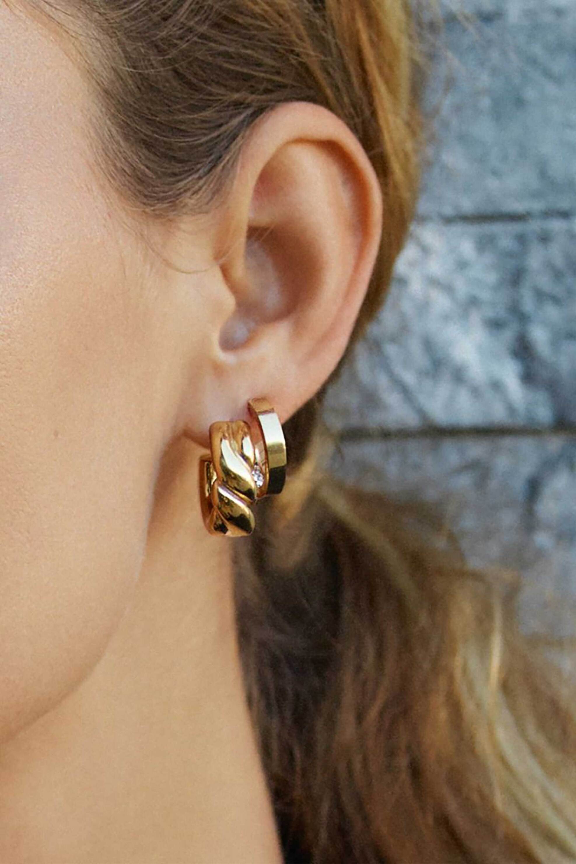 Edblad Γυναικεία Σκουλαρίκια Twist Hoops L - 127939
