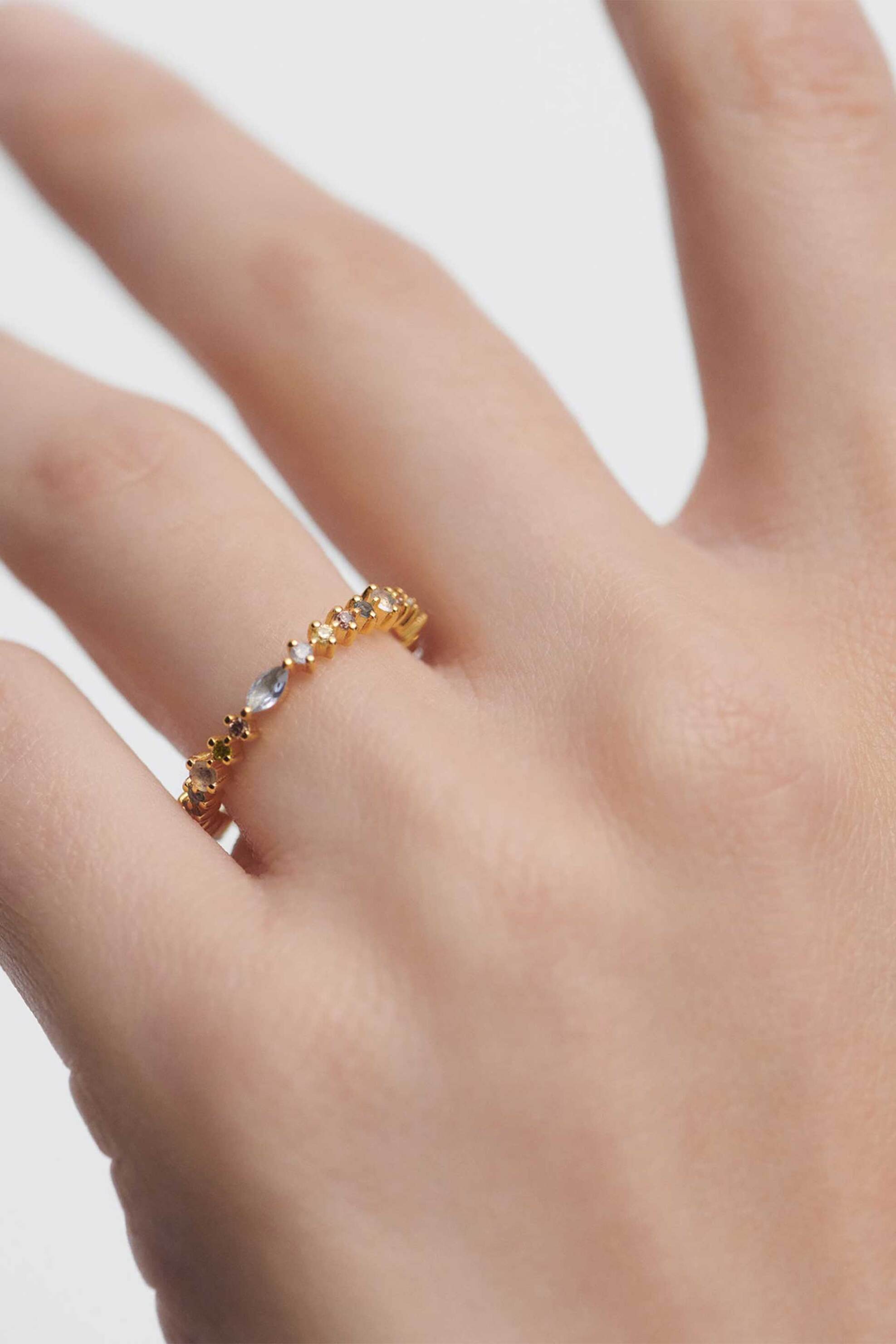 PDPAOLA γυναικείο δαχτυλίδι με ζιργκόν "Lotus" 52 cm - AN01-C80-12 φωτογραφία