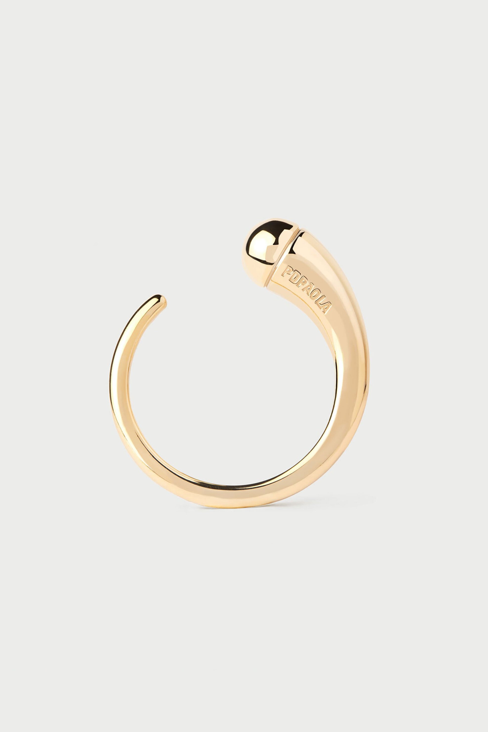 PDPAOLA PDPAOLA γυναικείο δαχτυλίδι drop-shaped "Loop" 52 cm - AN01-D01-12