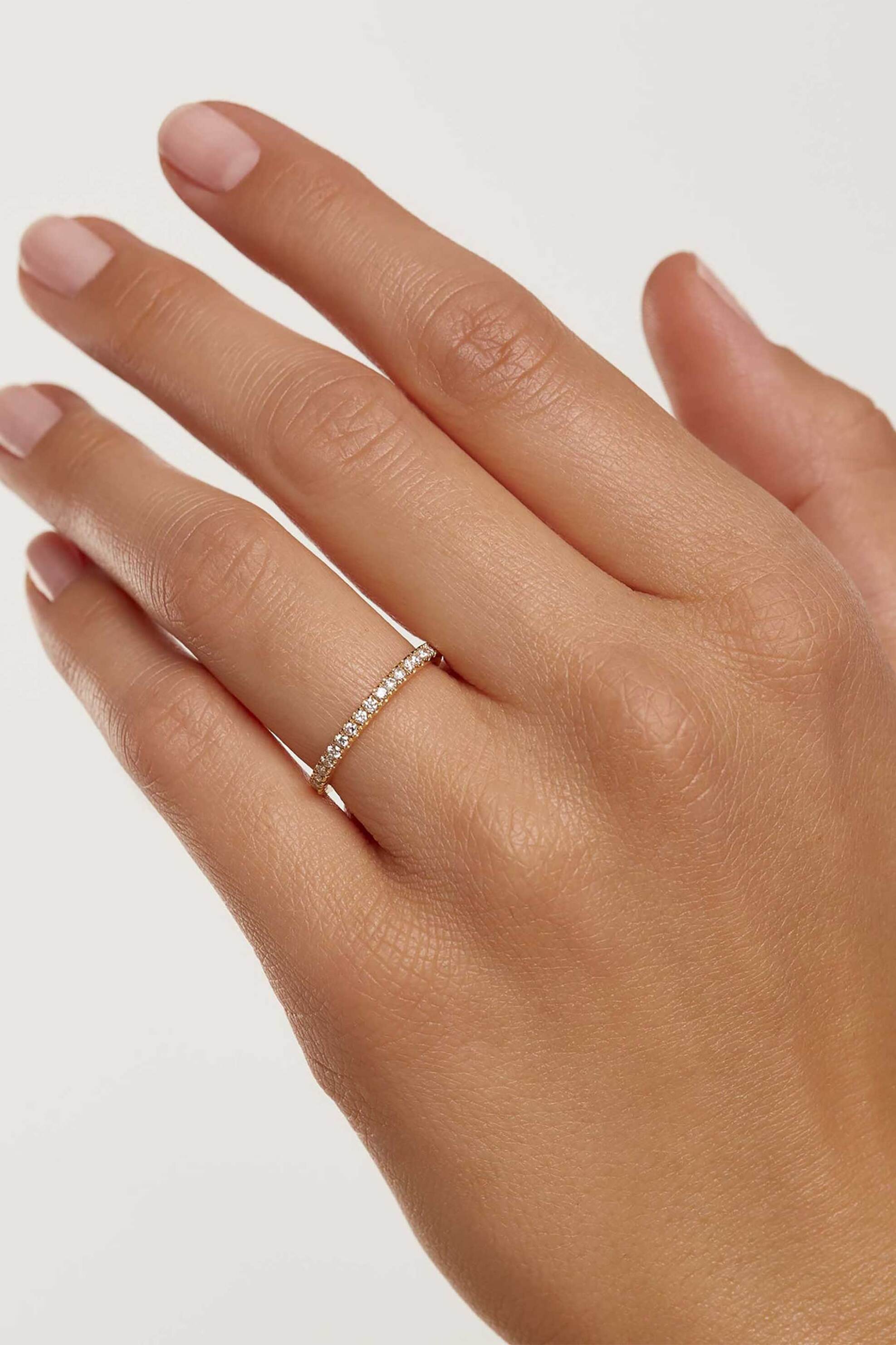 PDPAOLA γυναικείο δαχτυλίδι με διαμάντια 16,5 mm - AN05-016-12 φωτογραφία