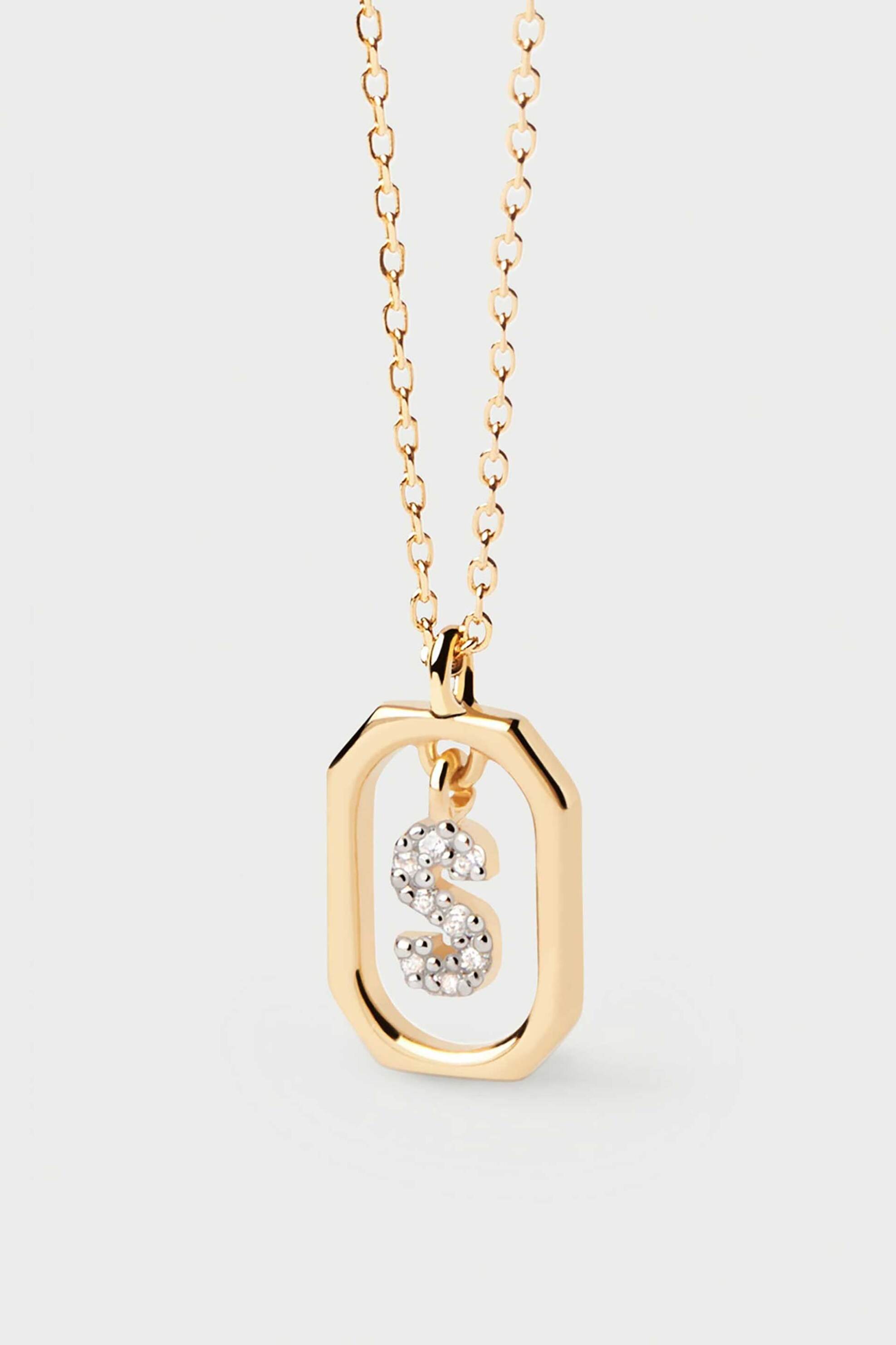 PDPAOLA PDPAOLA γυναικείο κολιέ "Mini Letter S" - CO01-530-U