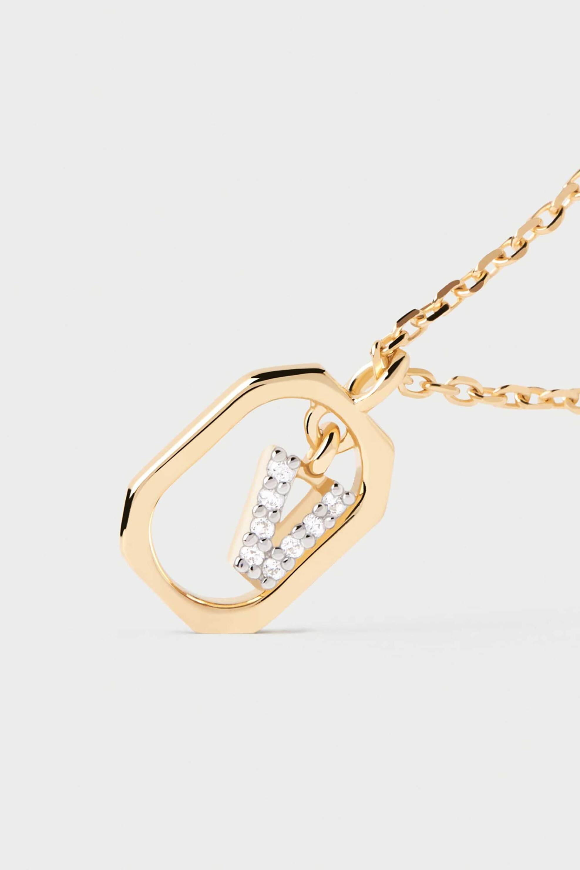 PDPAOLA γυναικείο κολιέ "Mini Letter V" - CO01-533-U φωτογραφία