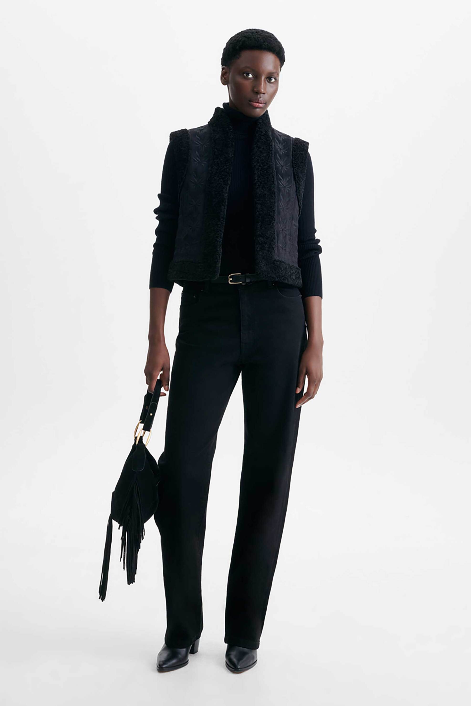 Vanessa Bruno γυναικείο γιλέκο shearling effect 