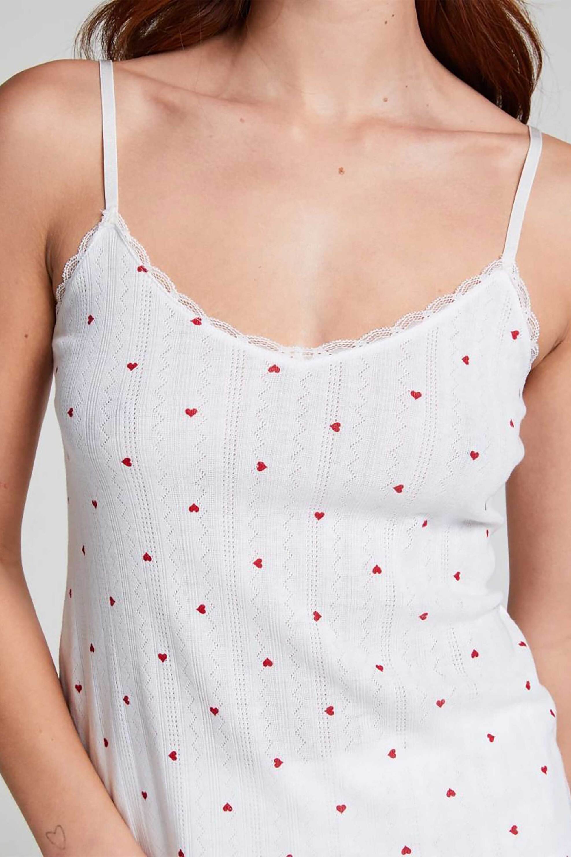 Hunkemöller γυναικείο τοπ με δαντέλα "Cami" - 301461001 Λευκό φωτογραφία