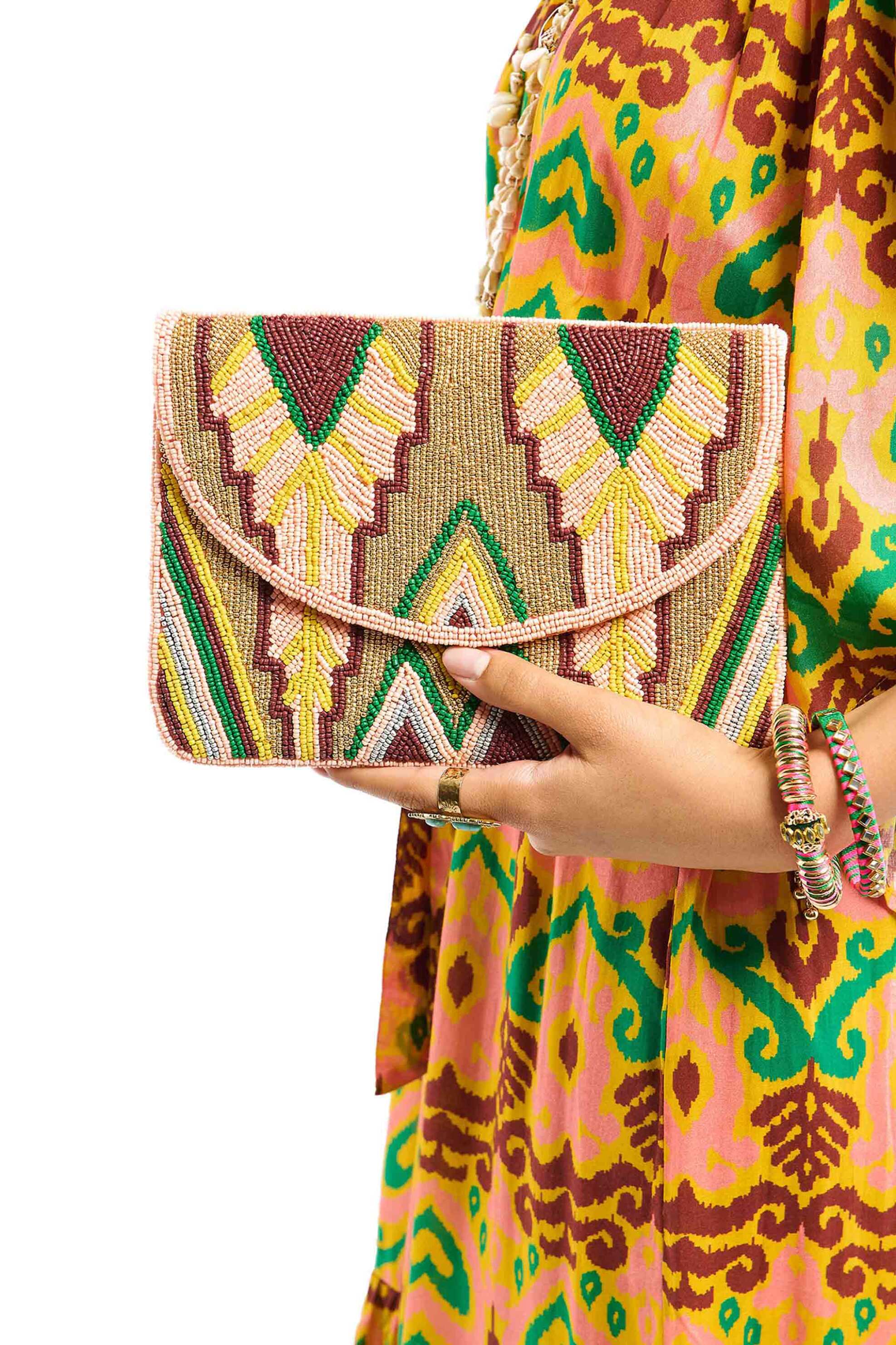 Wild Paris γυναικείο clutch με κέντημα "Aldric" - ALDRIC/SS26 Χρυσό φωτογραφία