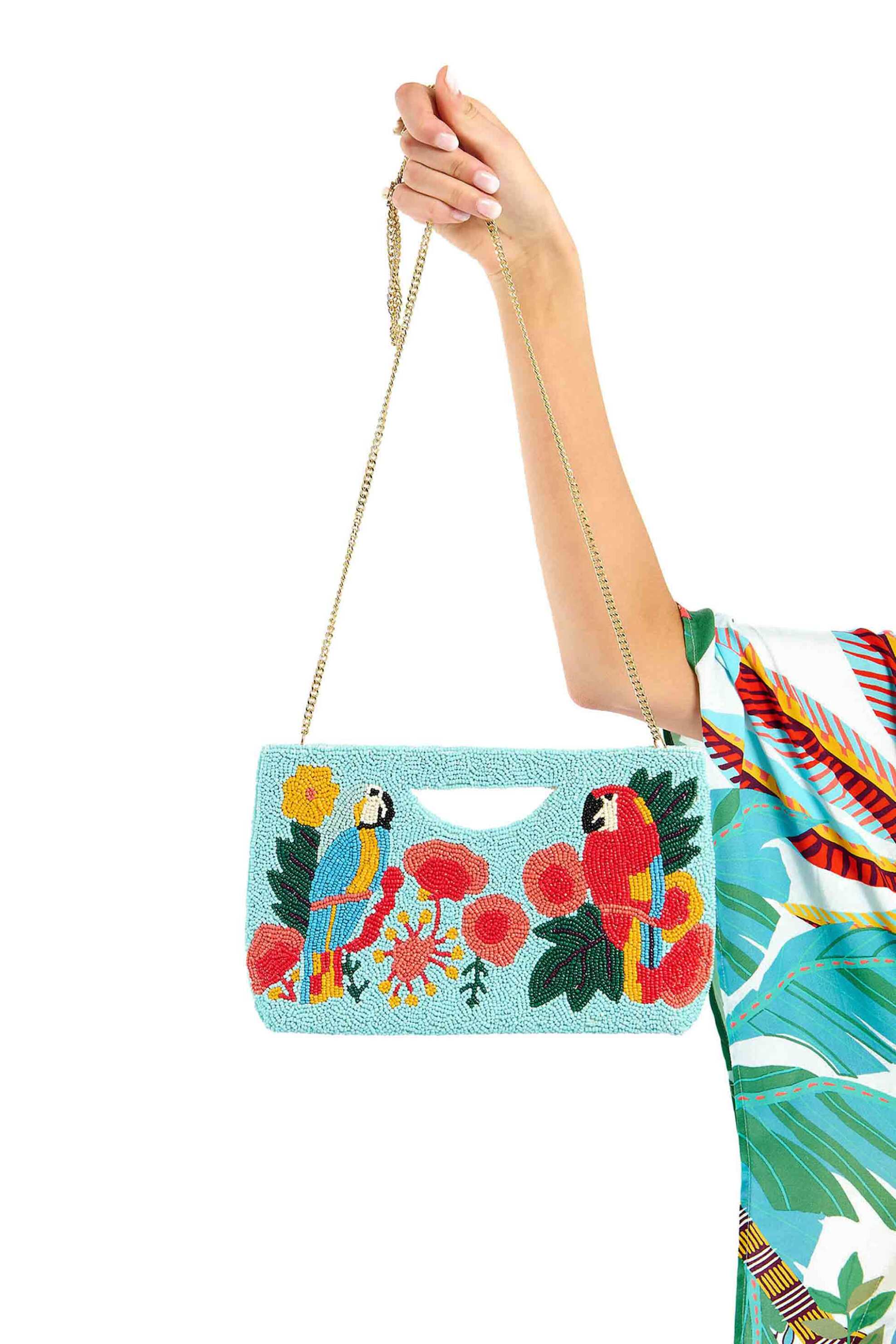 Wild Paris γυναικείο clutch με κέντημα "Gillis" - GILLIS/SS26 Γαλάζιο φωτογραφία
