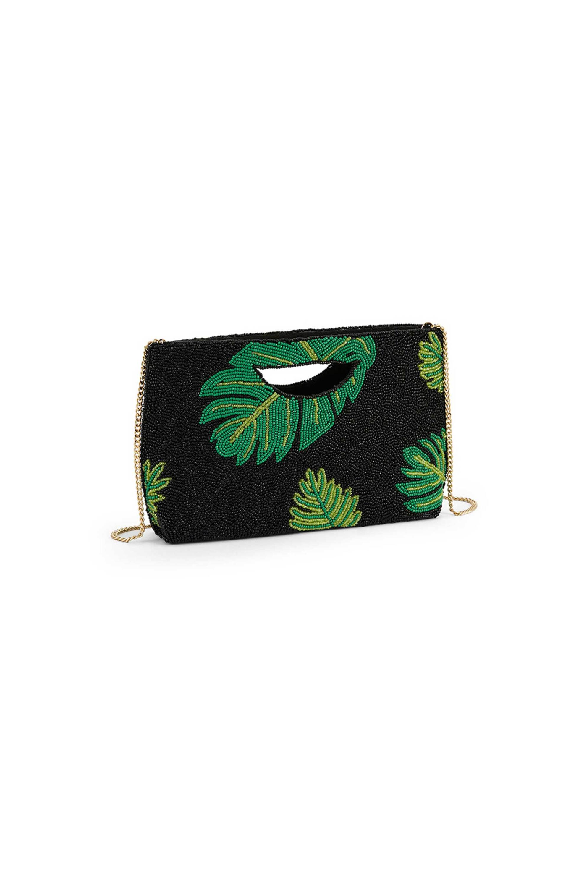 Wild Paris γυναικείο clutch με κέντημα "Leti" - LETI/SS26 Μαύρο φωτογραφία