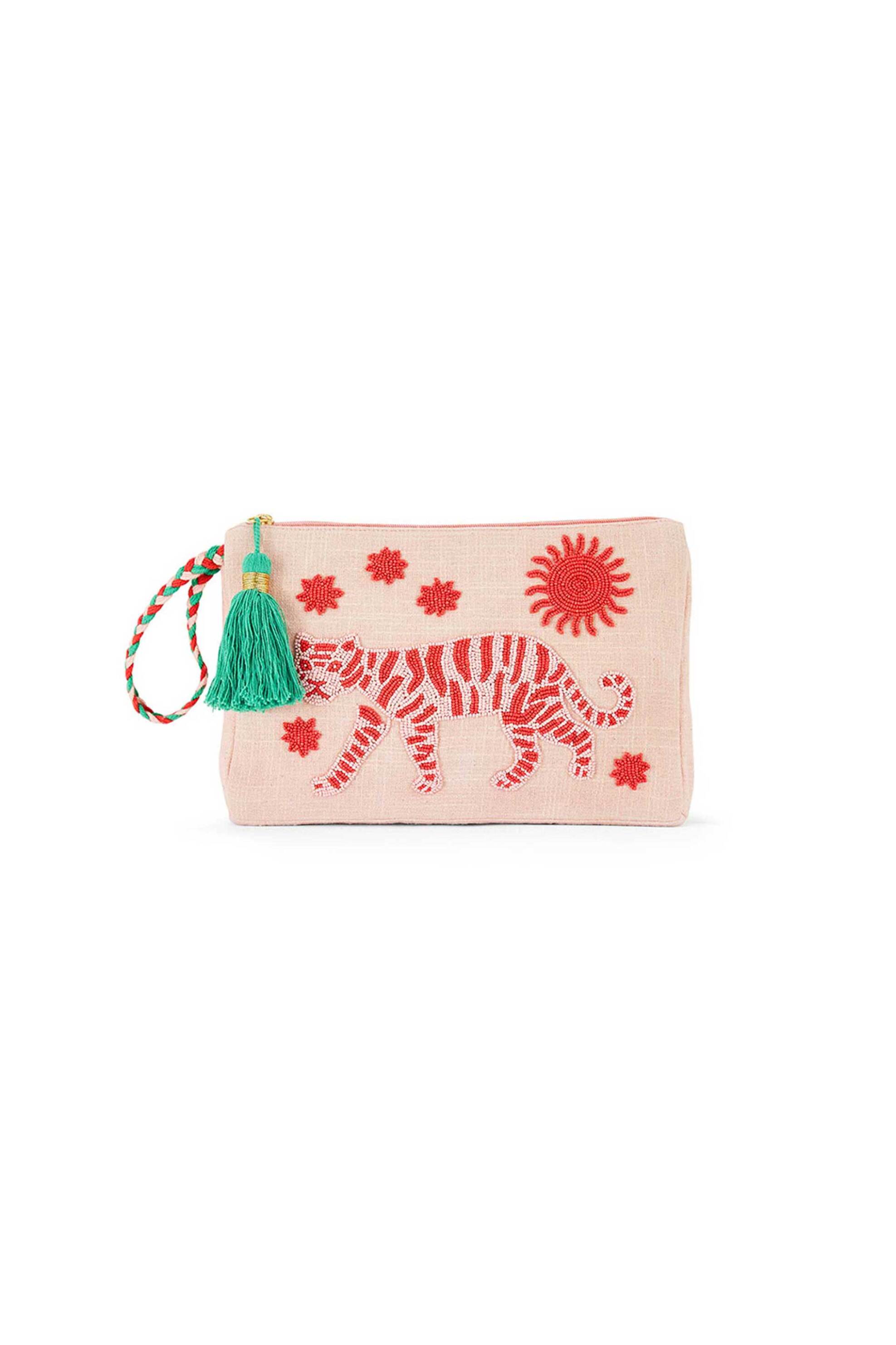 Wild Paris γυναικείο clutch με κέντημα "Nazare" - NAZARE/SS26 Ροζ
