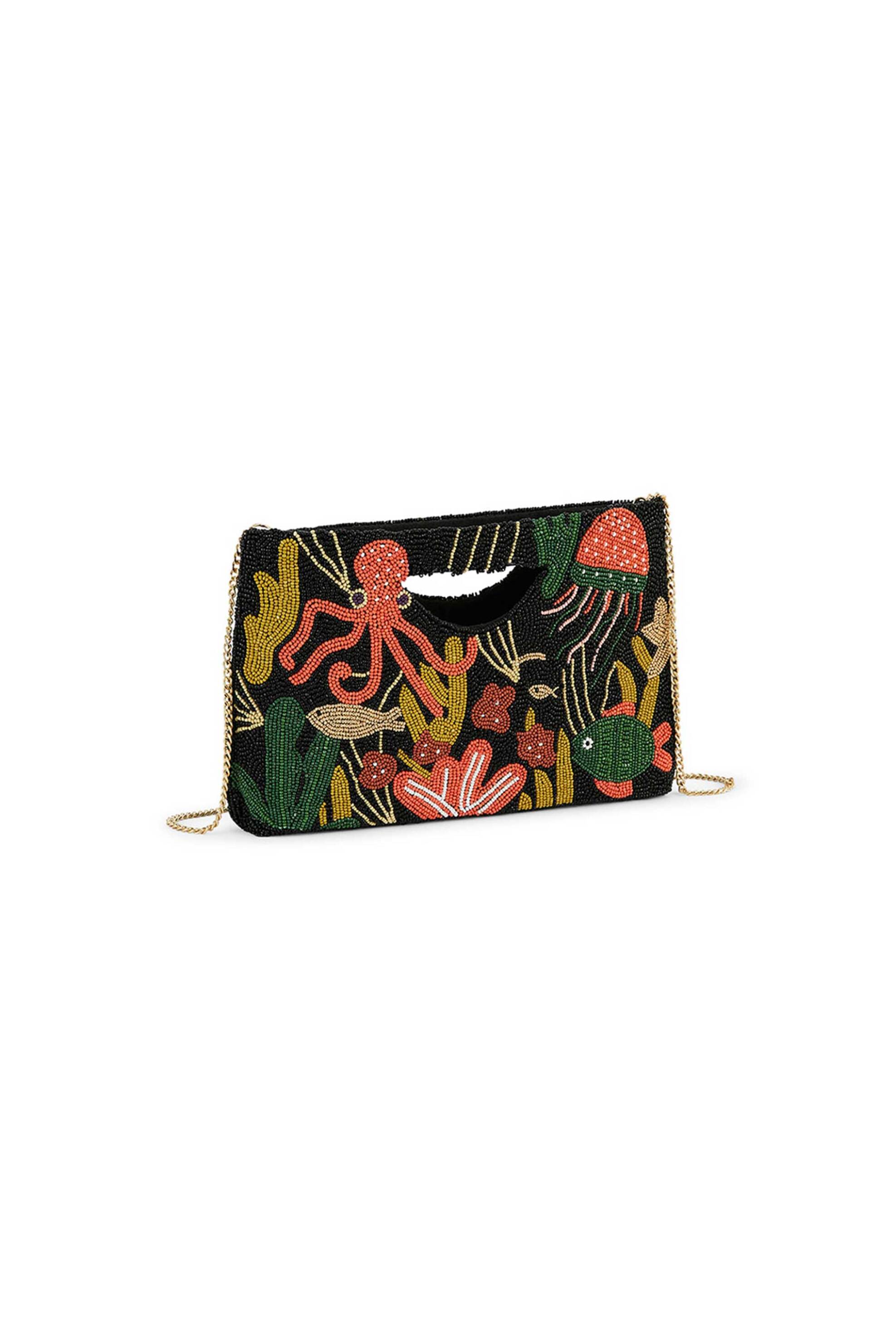 Wild Paris γυναικείο clutch με κέντημα "Ramos" - RAMOS/SS26 Μαύρο φωτογραφία