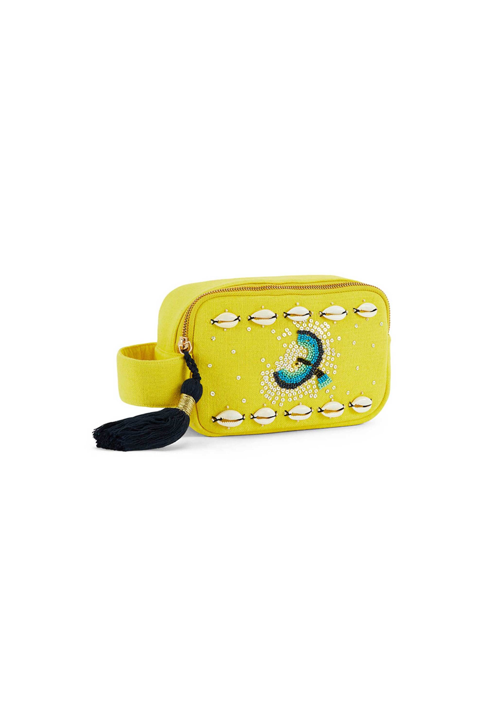 Wild Paris γυναικείο clutch με κέντημα "Ysia" - YSIA/SS26 Κίτρινο φωτογραφία