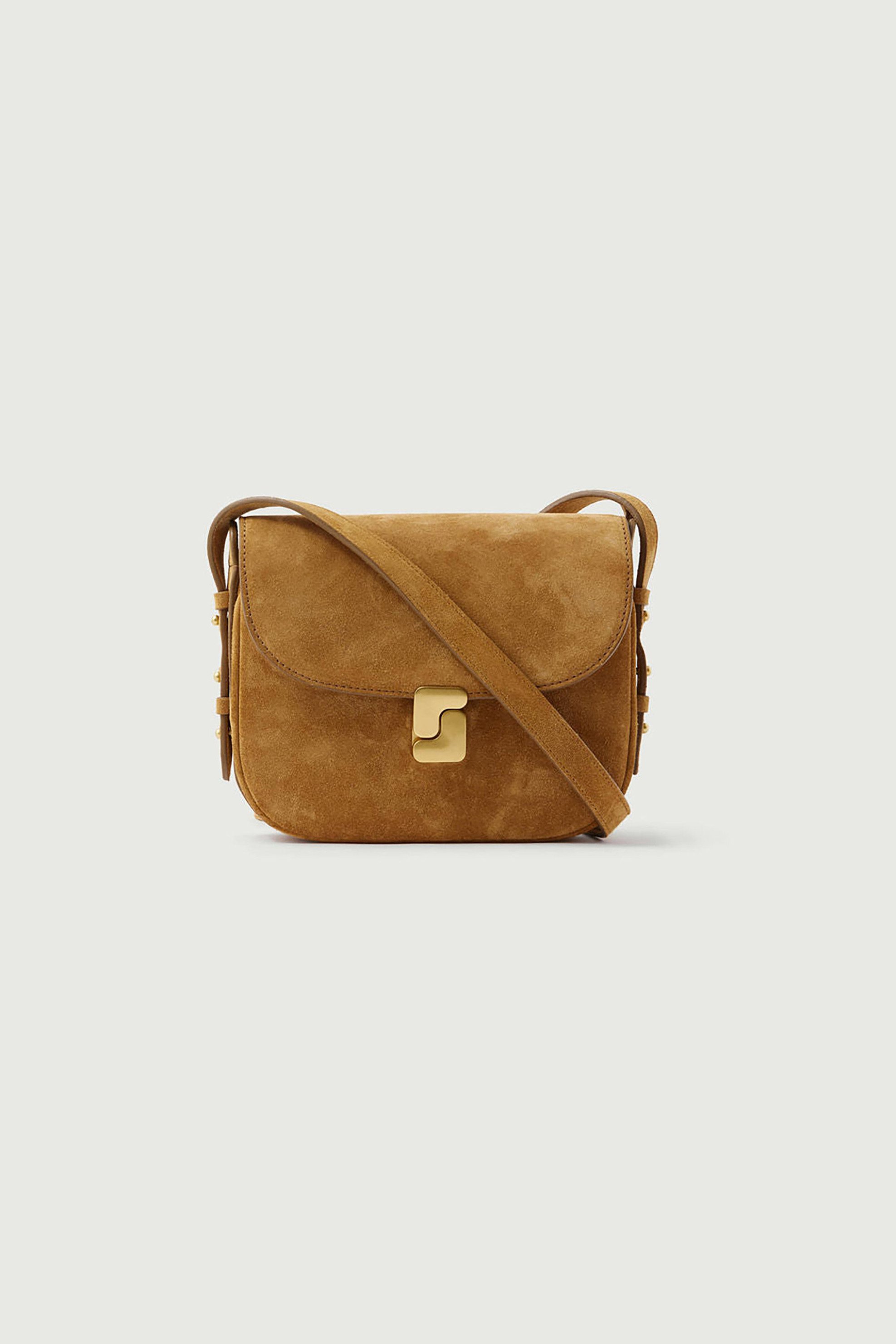 SOEUR Soeur γυναικεία suede τσάντα ώμου/crossbody "Bellissima Mini" - SEM1638BELLIMIN Καμηλό