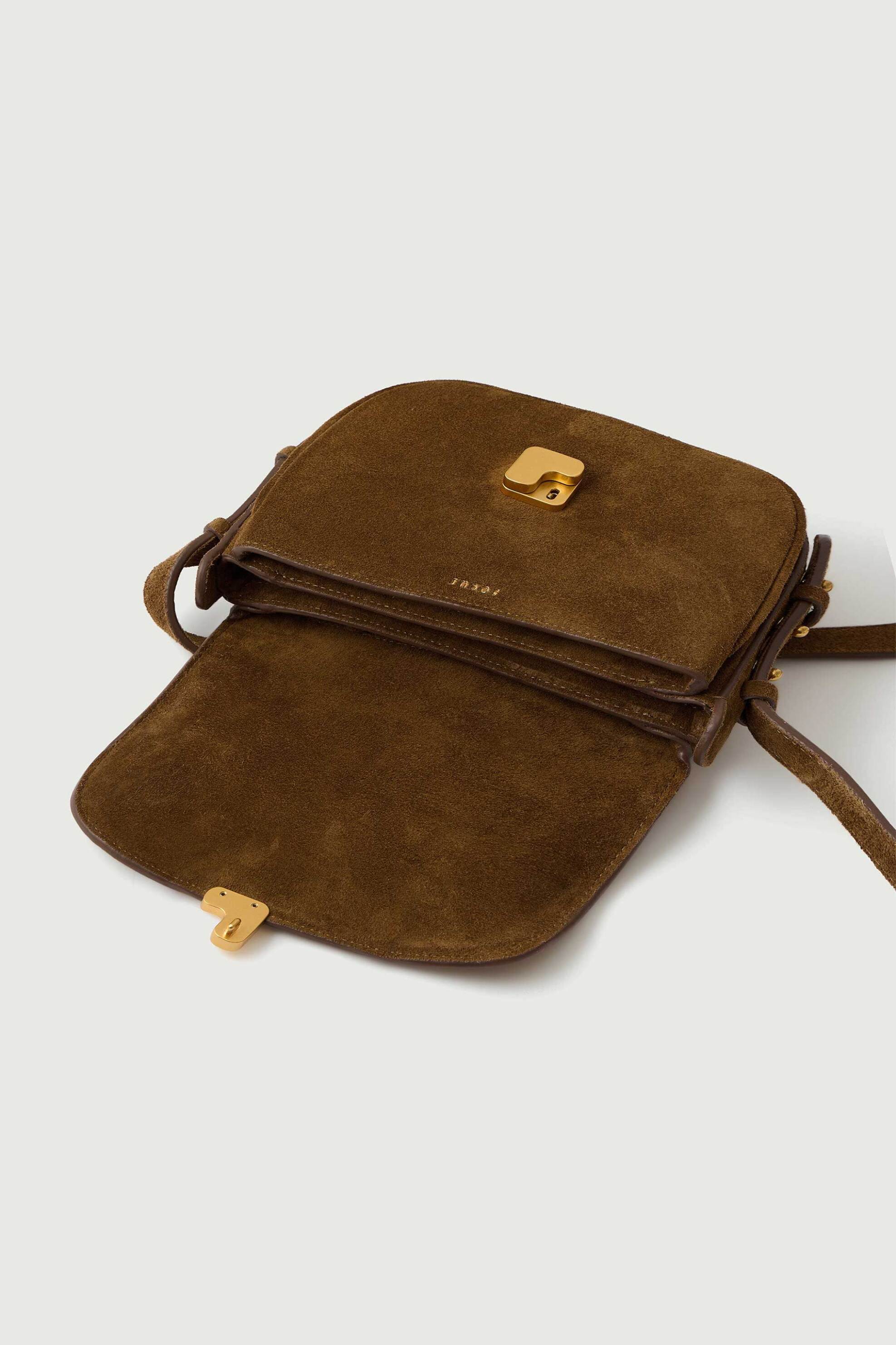 SOEUR Soeur γυναικεία suede τσάντα ώμου/crossbody "Bellissima Mini" - SEM1638BELLIMIN Ταμπά - 4