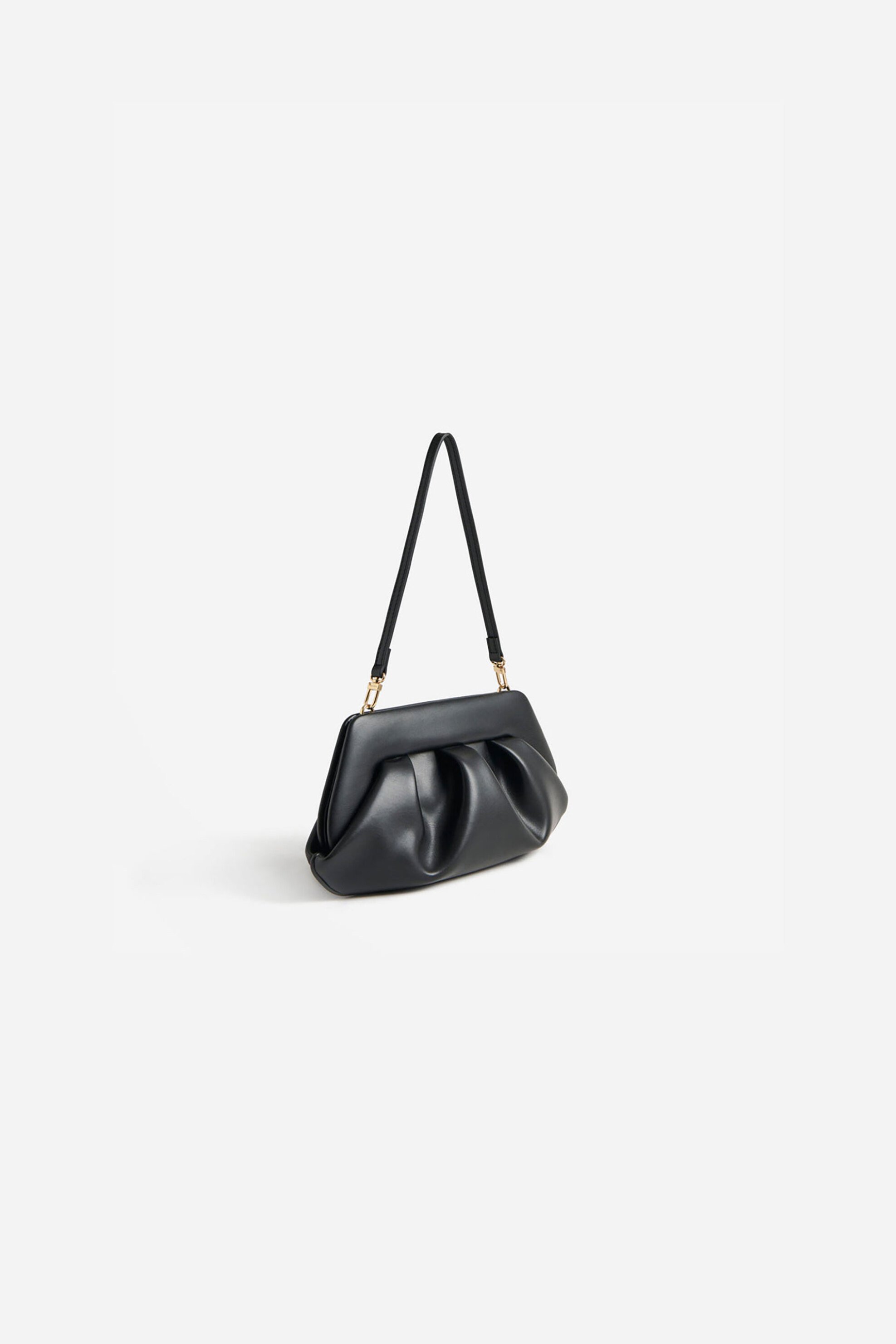 THEMOIRè Themoirè γυναικείο τσαντάκι clutch vegan satin "Bios Baguette Vegan" - NS1WTMBB0 Μαύρο - 2
