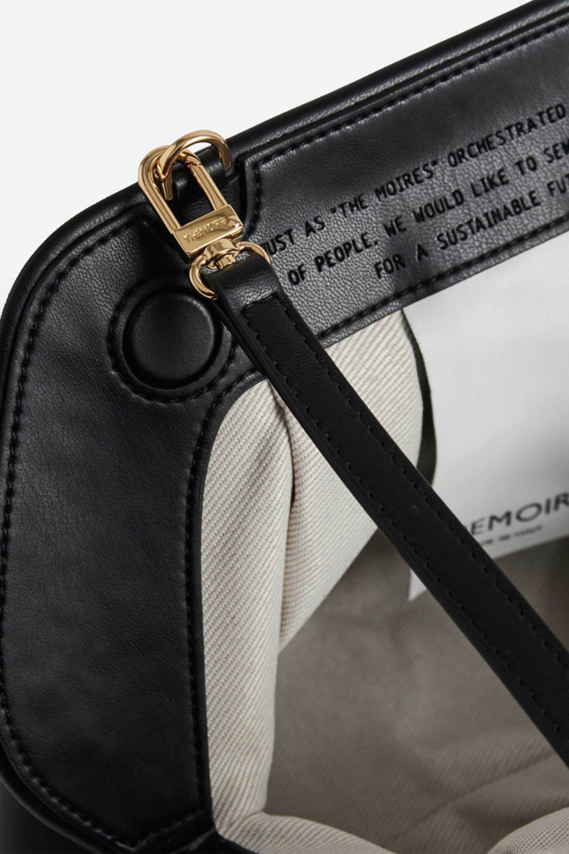 THEMOIRè Themoirè γυναικείο τσαντάκι clutch vegan "Bios Medium Vegan" - NS1WTMBM0 Μαύρο - 4