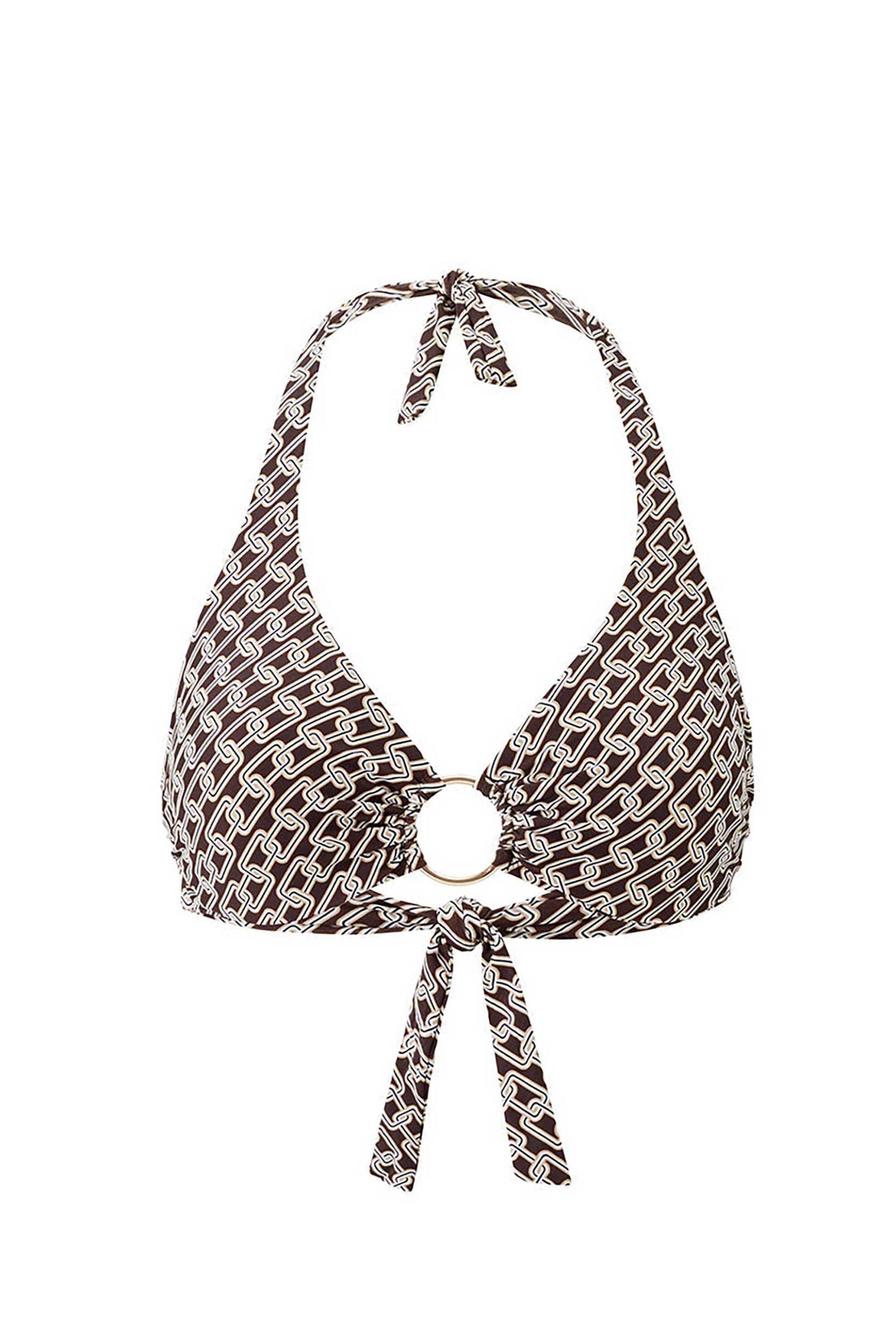 Melissa Odabash γυναικείο μαγιό μπικίνι τοπ με all-over print "Brussels Chain" - BRUSSELS TOP CR-CHN Εκρού φωτογραφία