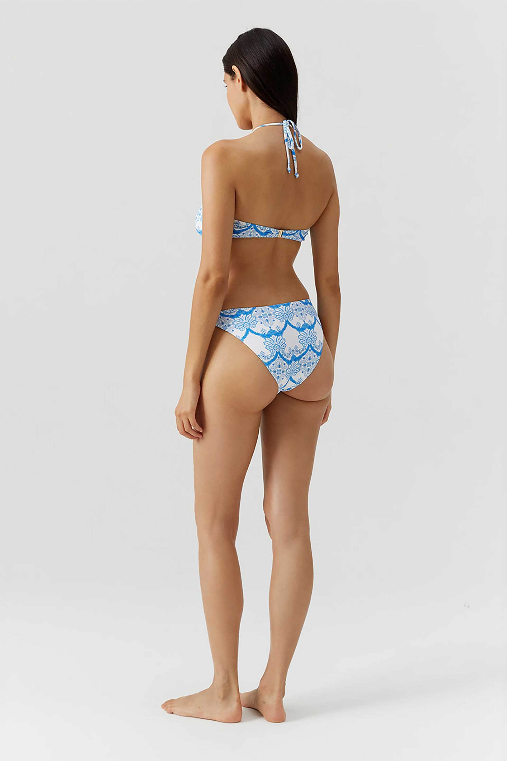 Melissa Odabash γυναικείο μαγιό μπικίνι τοπ με all-over print "Liguria Florian" - LIGURIA TOP CR-FLRN Γαλάζιο φωτογραφία