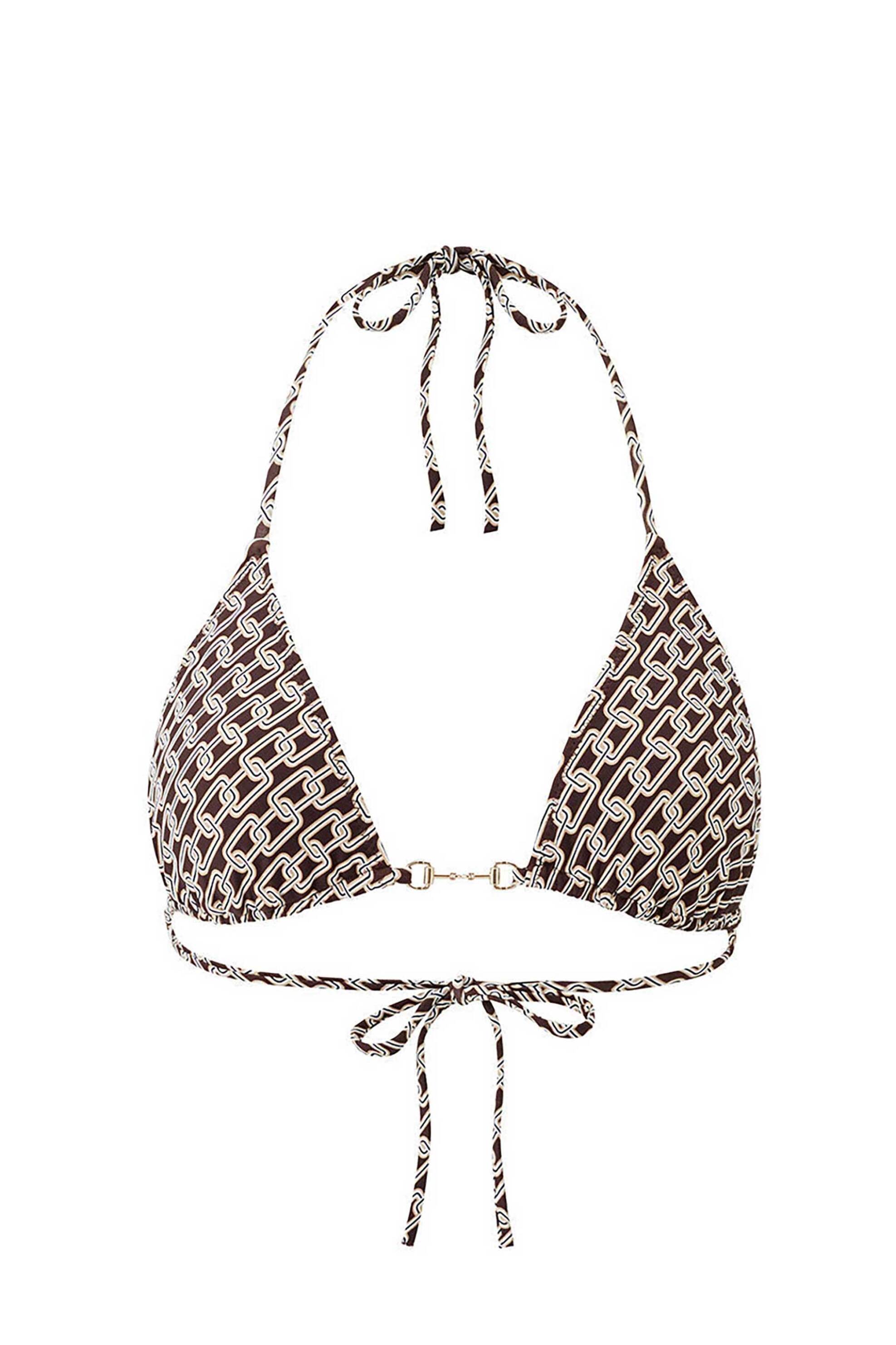 MELISSA ODABASH Melissa Odabash γυναικείο μαγιό μπικίνι τοπ με all-over print "Menorca Chain" - MENORCA TOP CR-CHN Εκρού - 4