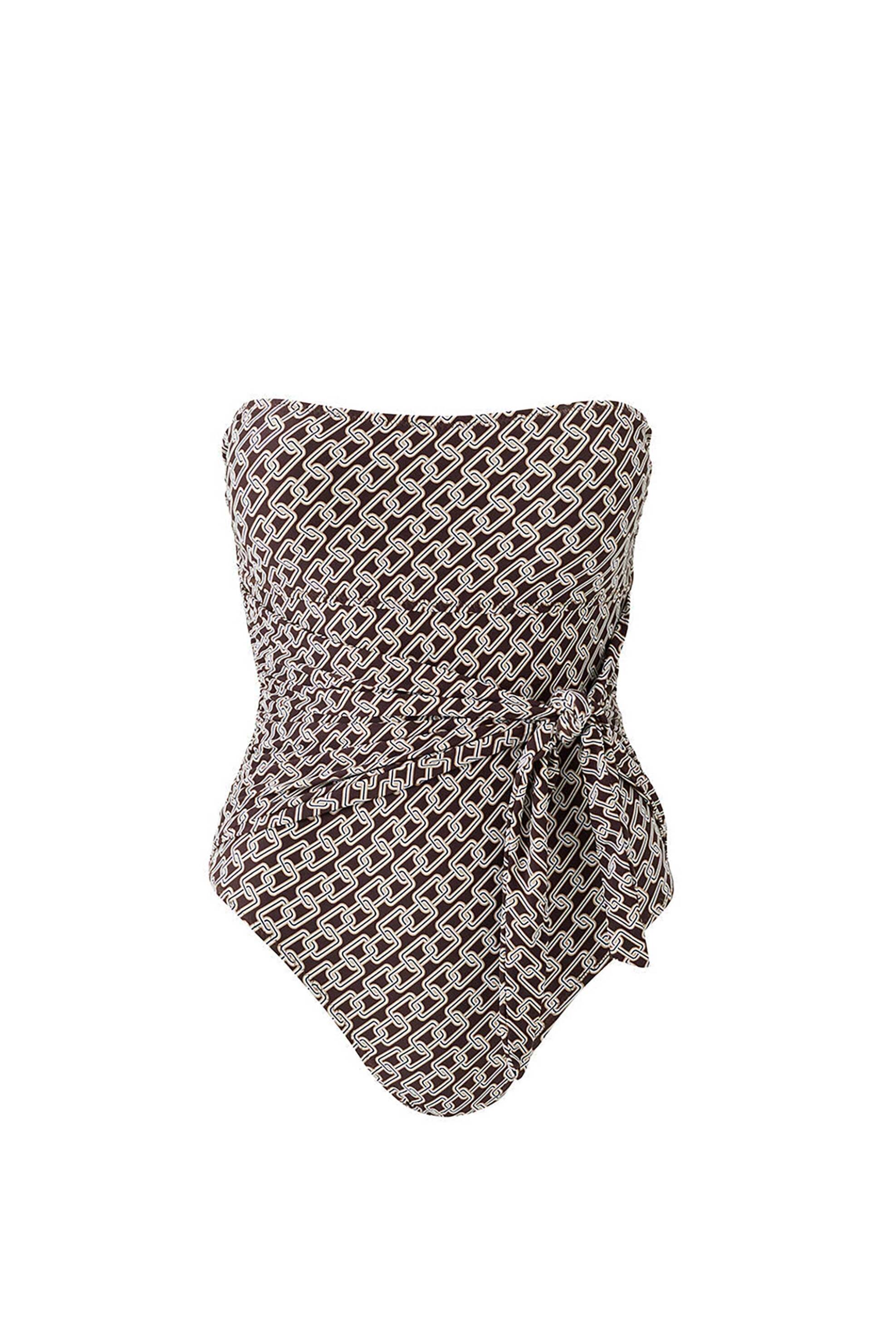 Melissa Odabash γυναικείο μαγιό ολόσωμο με all-over print "Munich Chain" - MUNICH CR-CHN Εκρού φωτογραφία