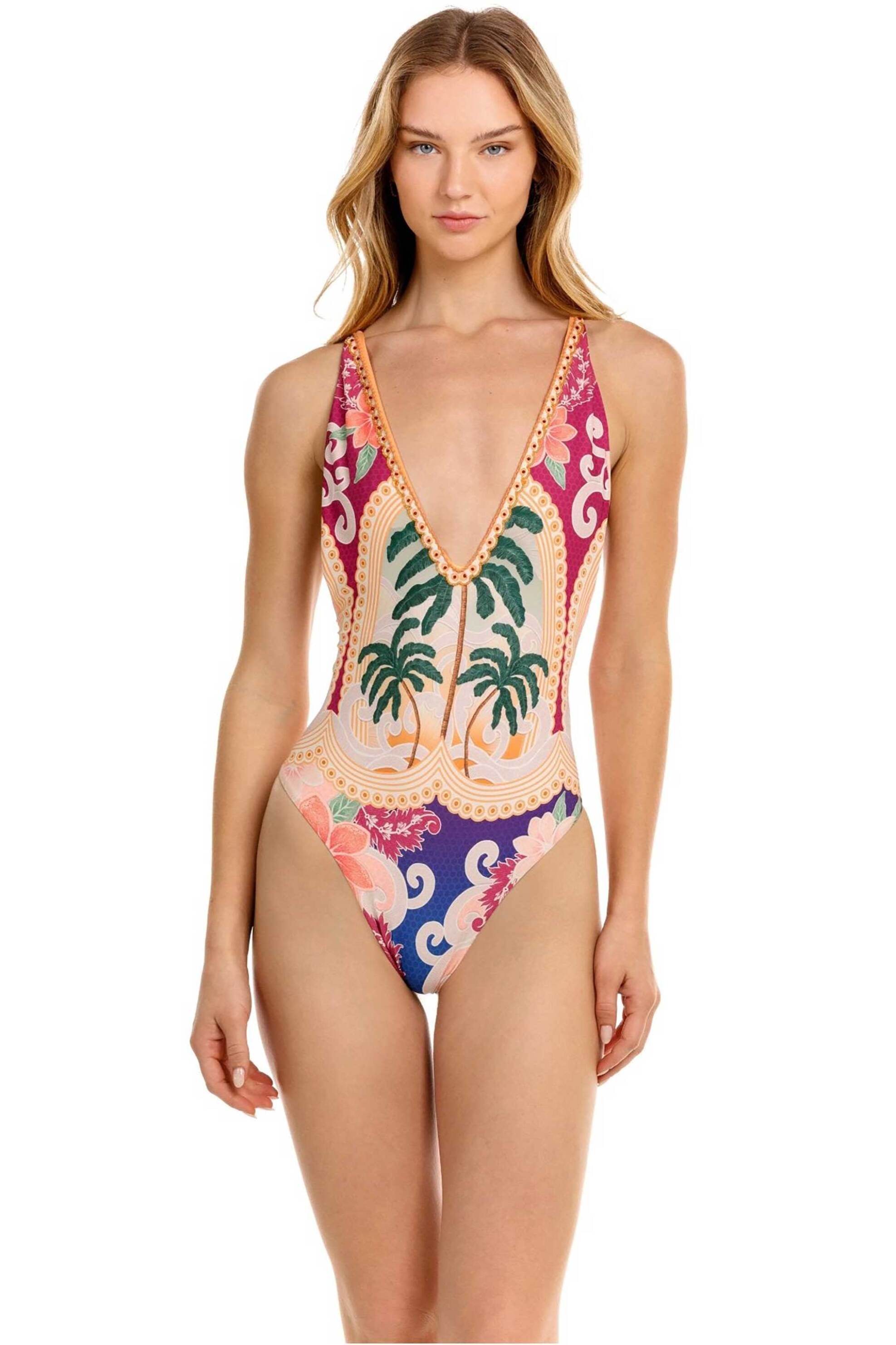 Agua Bendita γυναικείο μαγιό ολόσωμο "Aloe" - 20086-MULTICOLOR Πολύχρωμο φωτογραφία