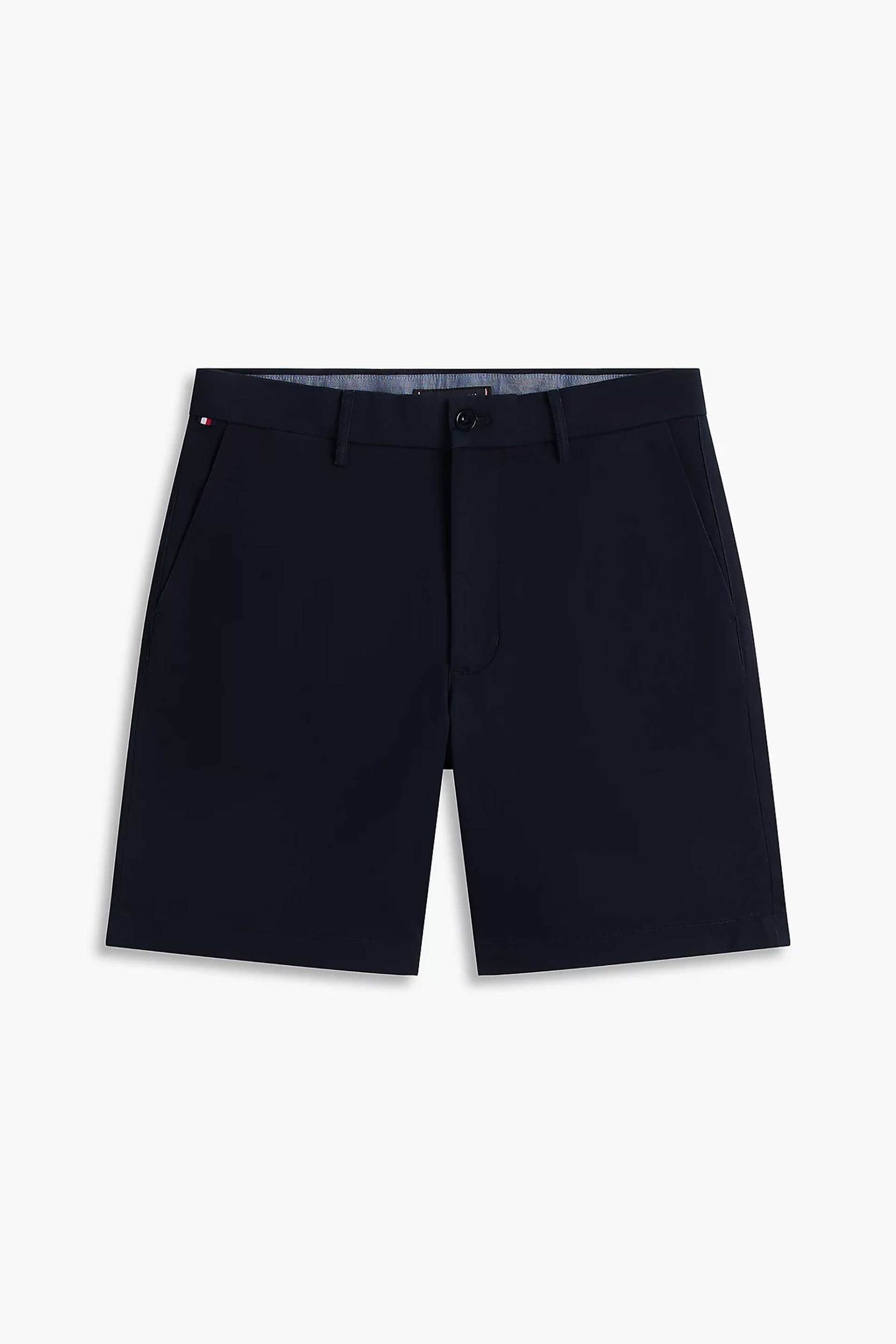Tommy Hilfiger Ανδρική Βερμούδα Chino Regular Fit - Mw0Mw42352 Σκούρο Μπλε