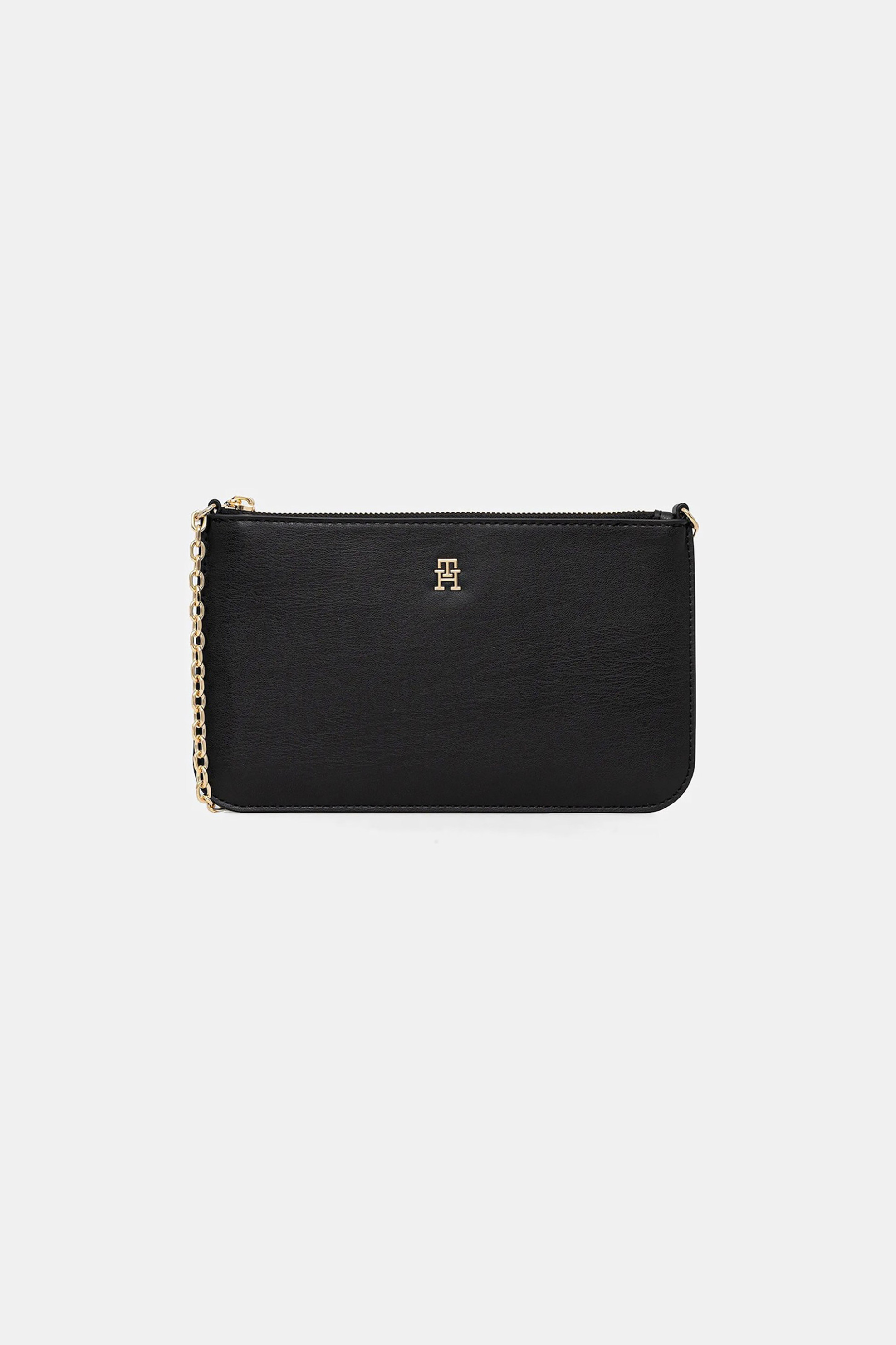 Tommy Hilfiger γυναικείο τσαντάκι ώμου με αλυσίδα - AW0AW18298 Μαύρο