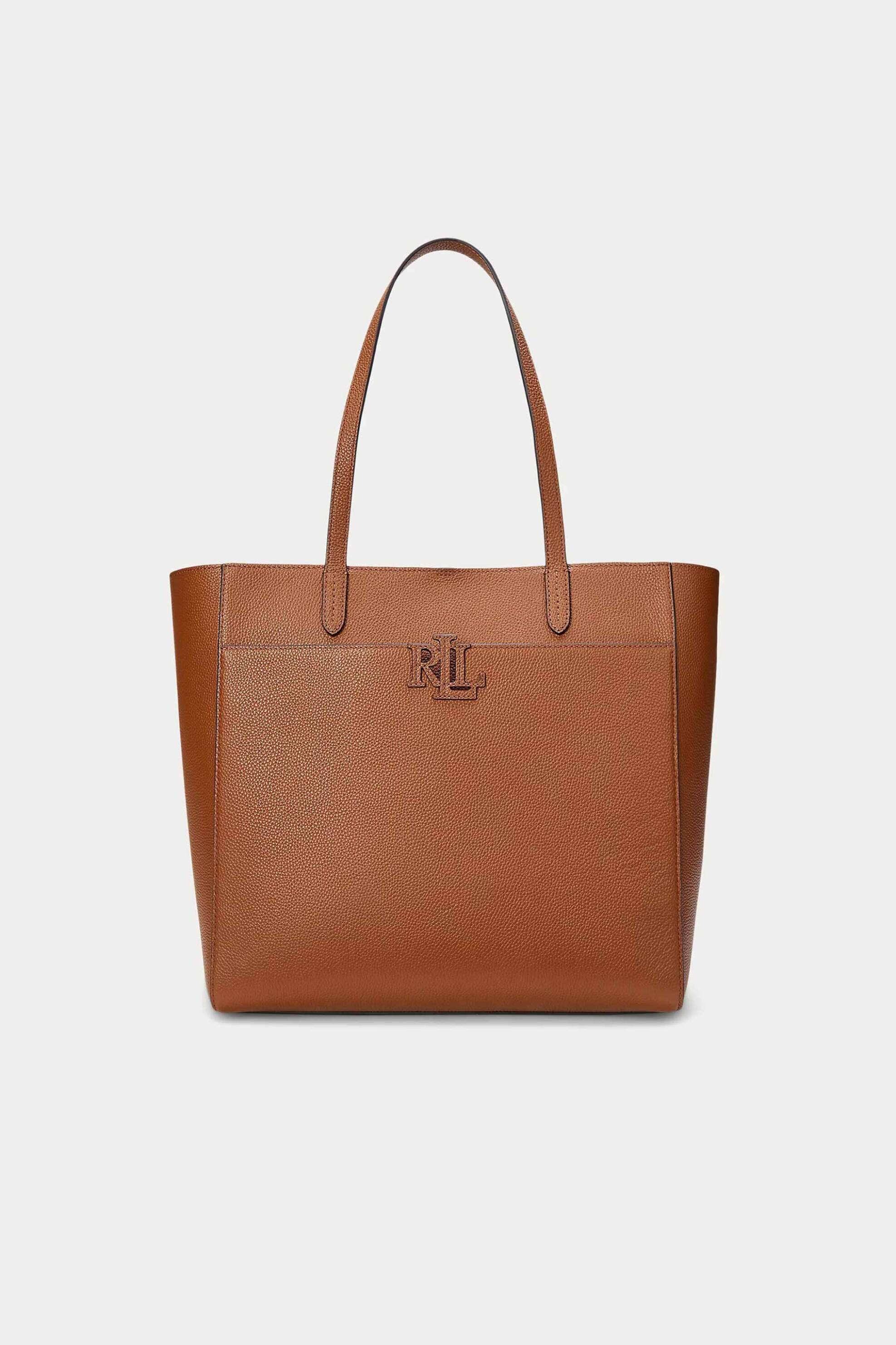 Lauren Ralph Lauren γυναικεία τσάντα ώμου tote "Cameryn Pebbled Large" - 25264782-ONE Ταμπά