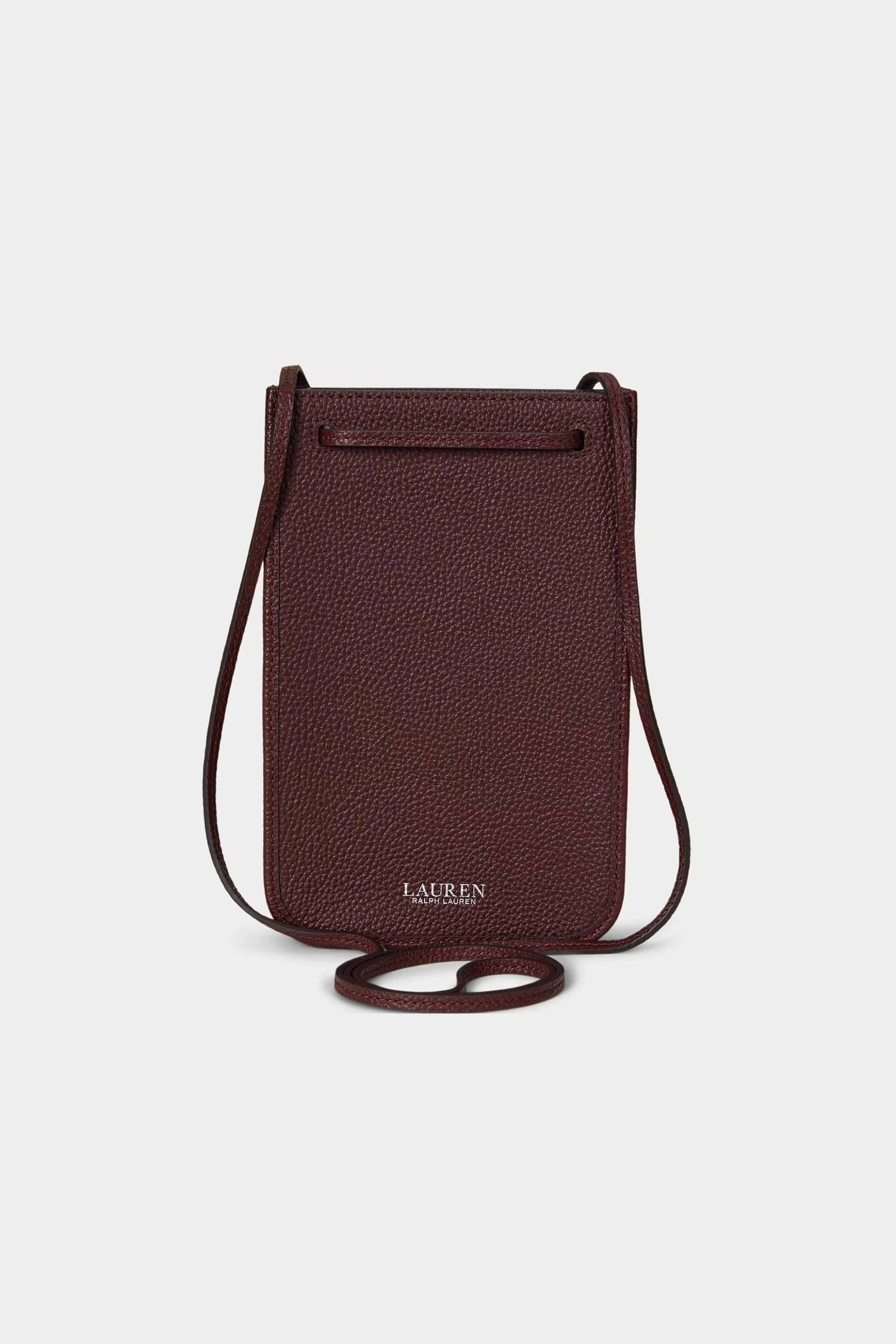 LAUREN RALPH LAUREN Lauren Ralph Lauren γυναικεία θήκη κινητού "Cameryn Pebbled" - 25263949-ONE Μπορντό - 3