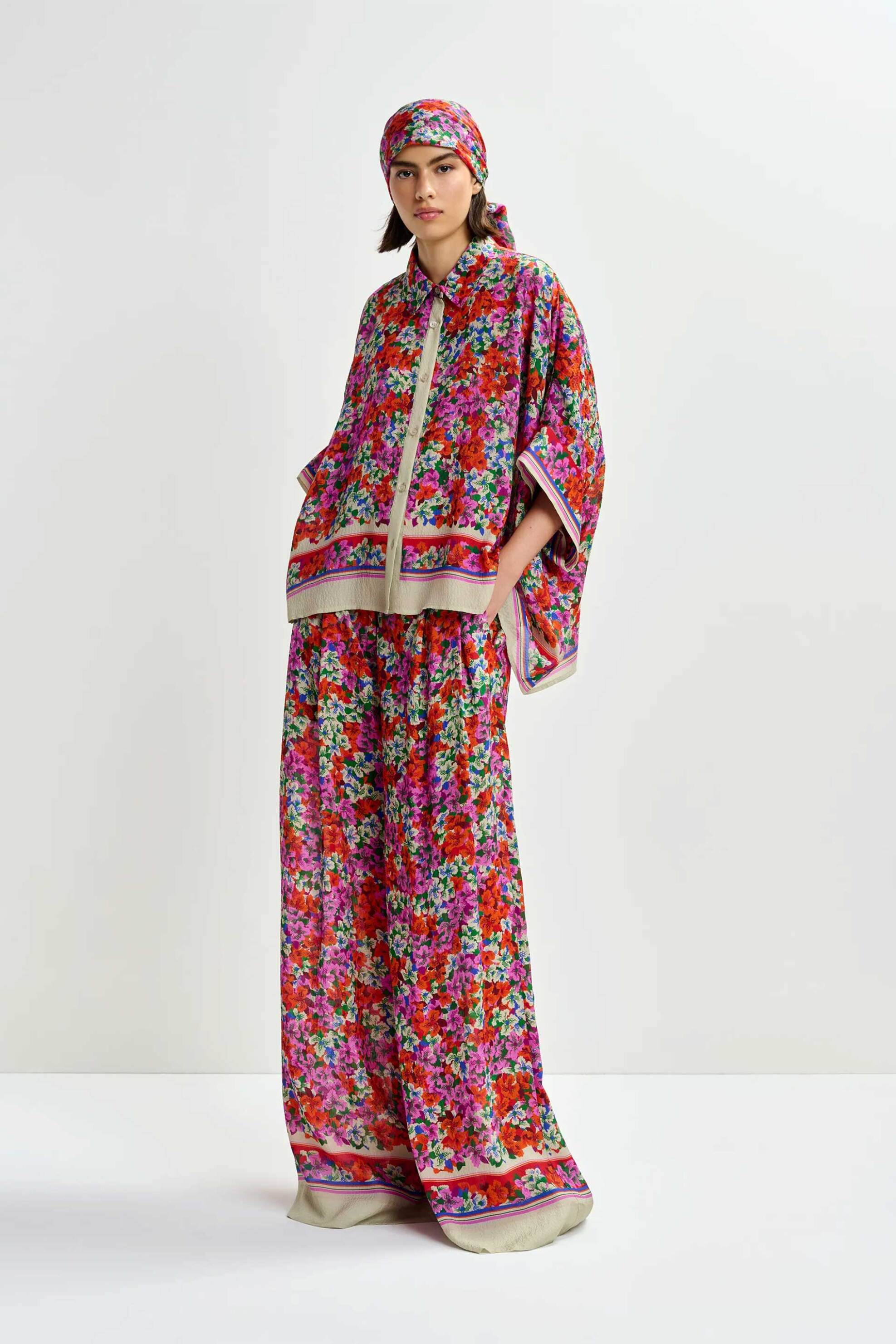 ESSENTIEL ANTWERP Essentiel Antwerp γυναικείο πουκάμισο με floral "Jirt" - JIRT Κόκκινο - 2
