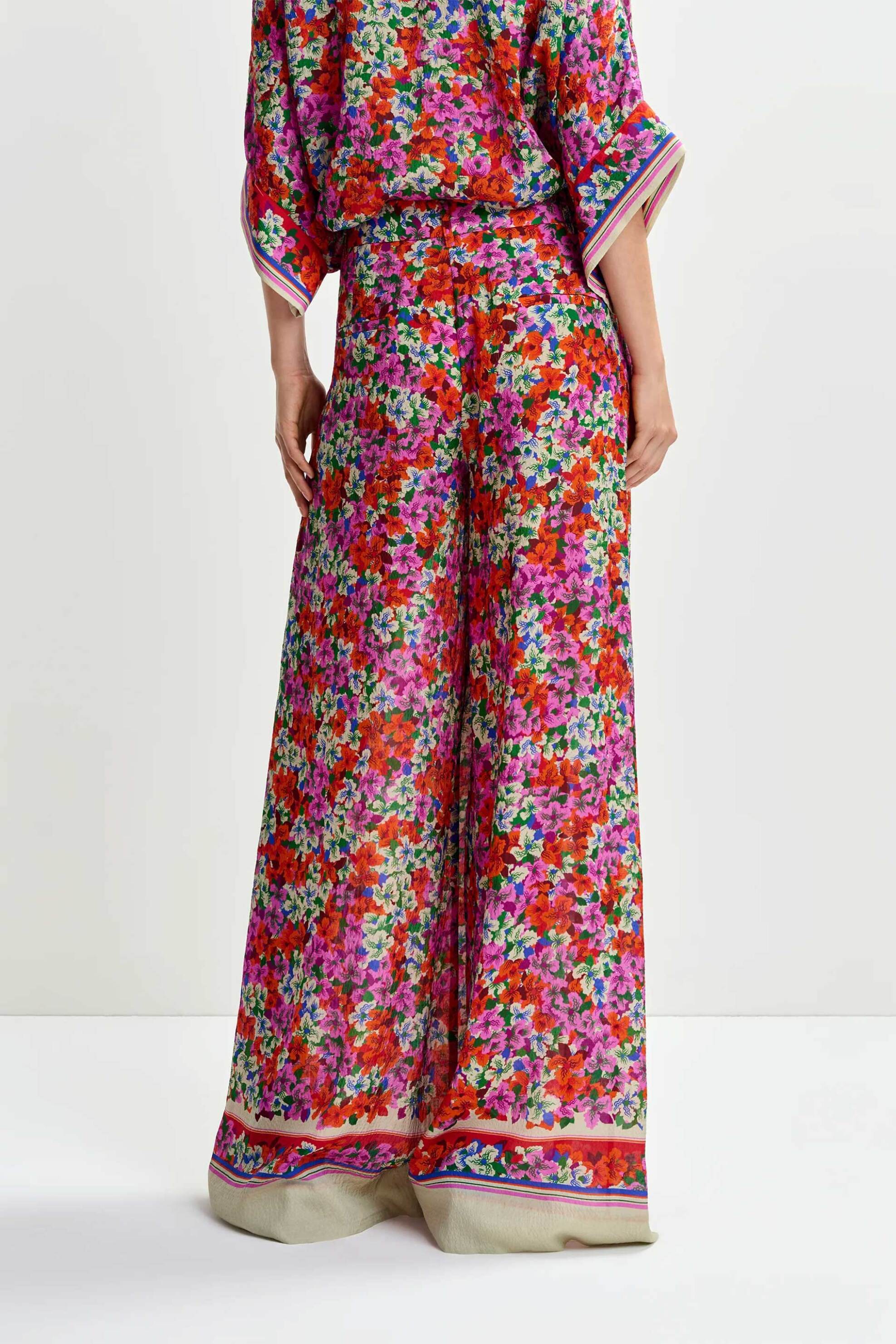 Essentiel Antwerp Γυναικείο Παντελόνι με Floral Print Joek - Κόκκινο